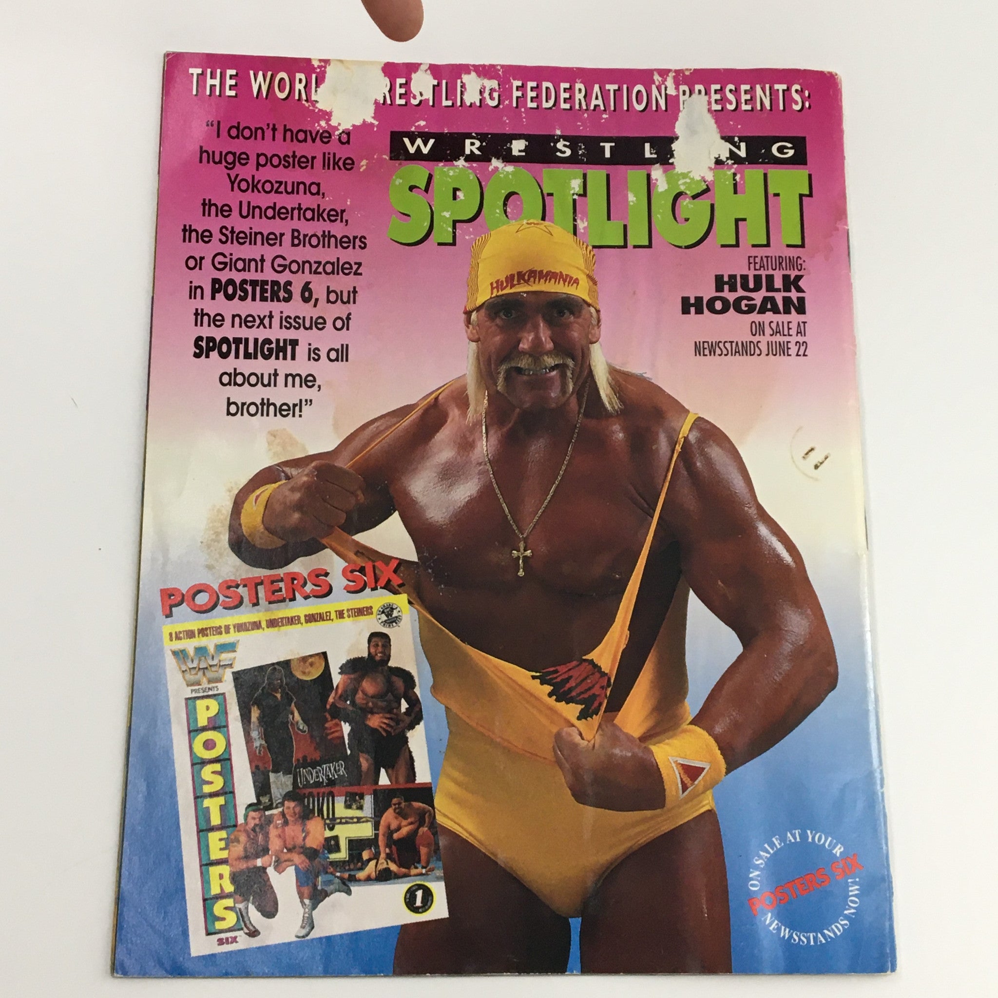 WWF Wrestling Spotlight Magazine 1991 Vol #21 Hulk Hogan, No Poster No Label