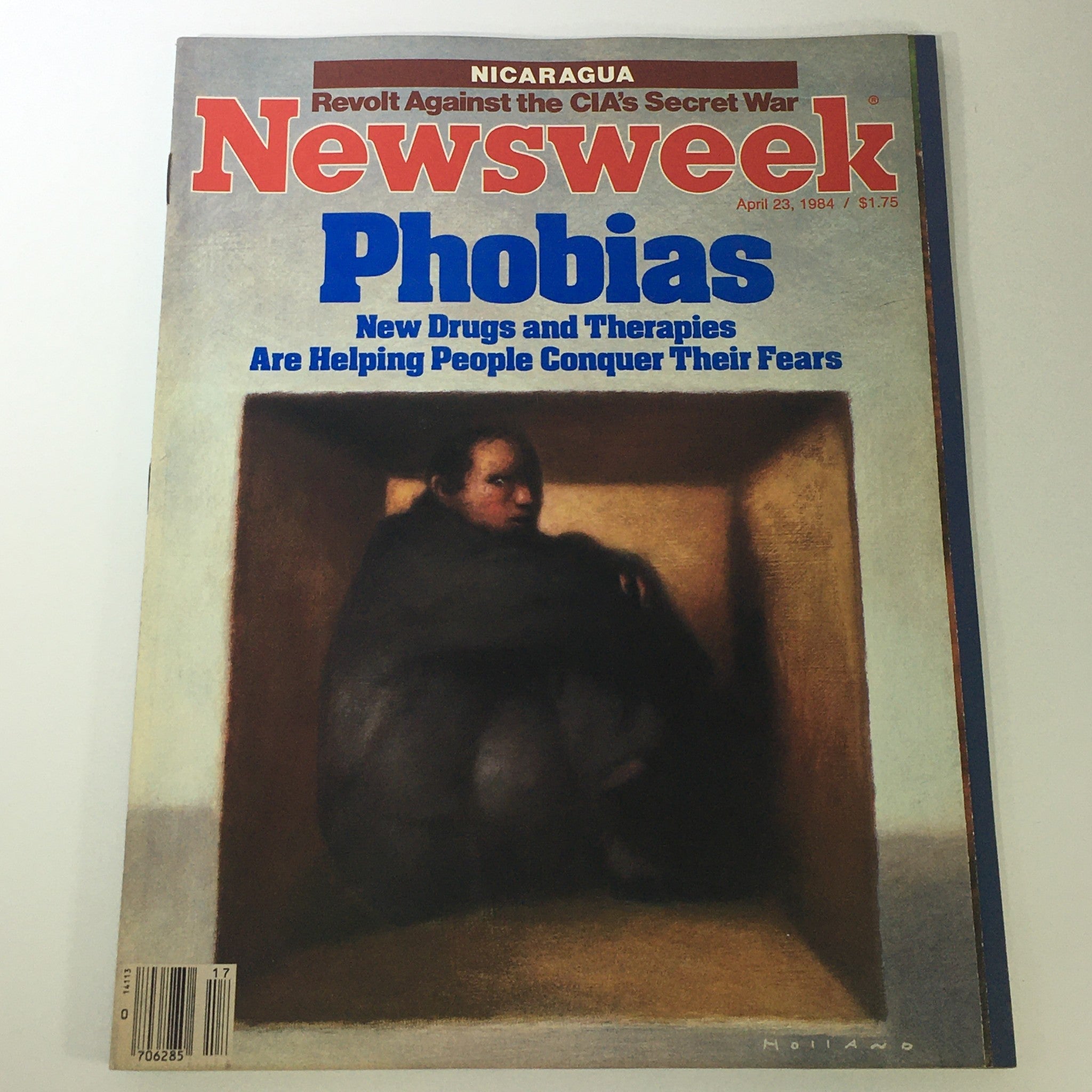 VTG Newsweek Magazine April 23 1984 - Phobias Theme Cover by Holland / Newsstand