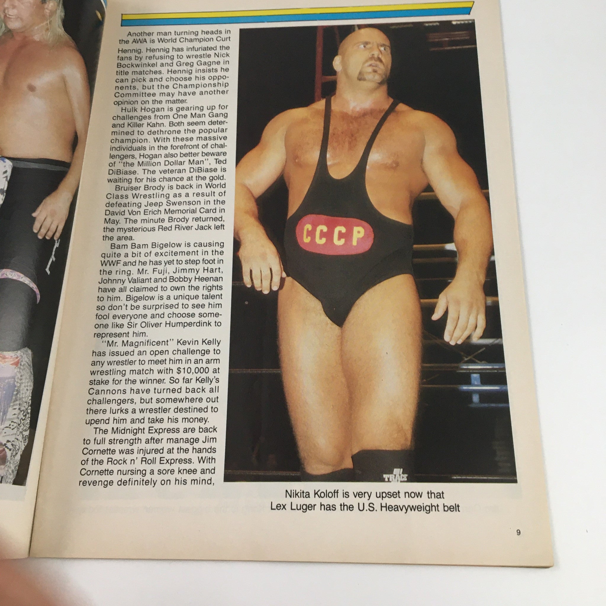 Wrestling Insider Magazine January 1988 Billy Graham No Label