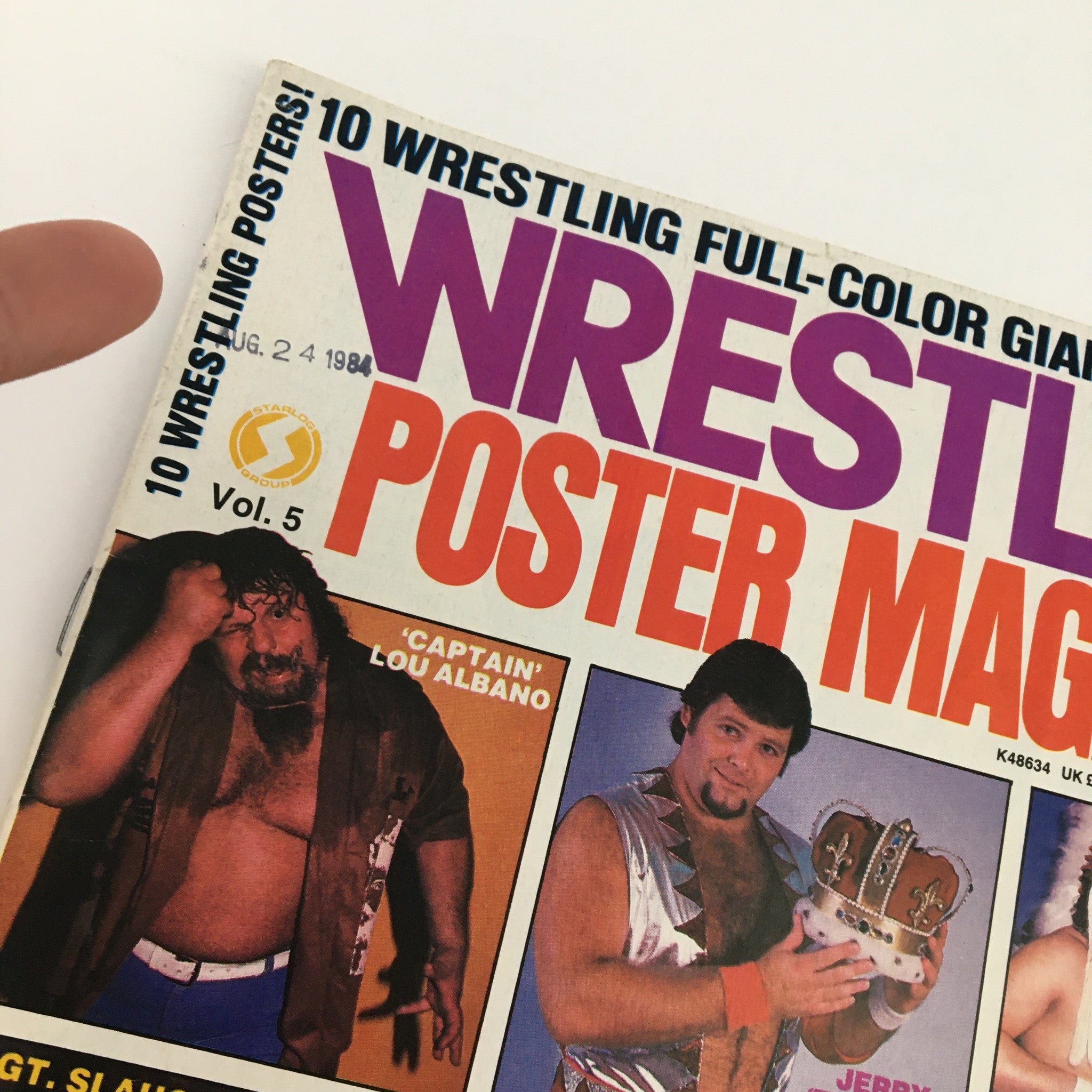 Wrestling Scene Poster Magazine 1984 Lou Albano Jerry Lawler, No Label