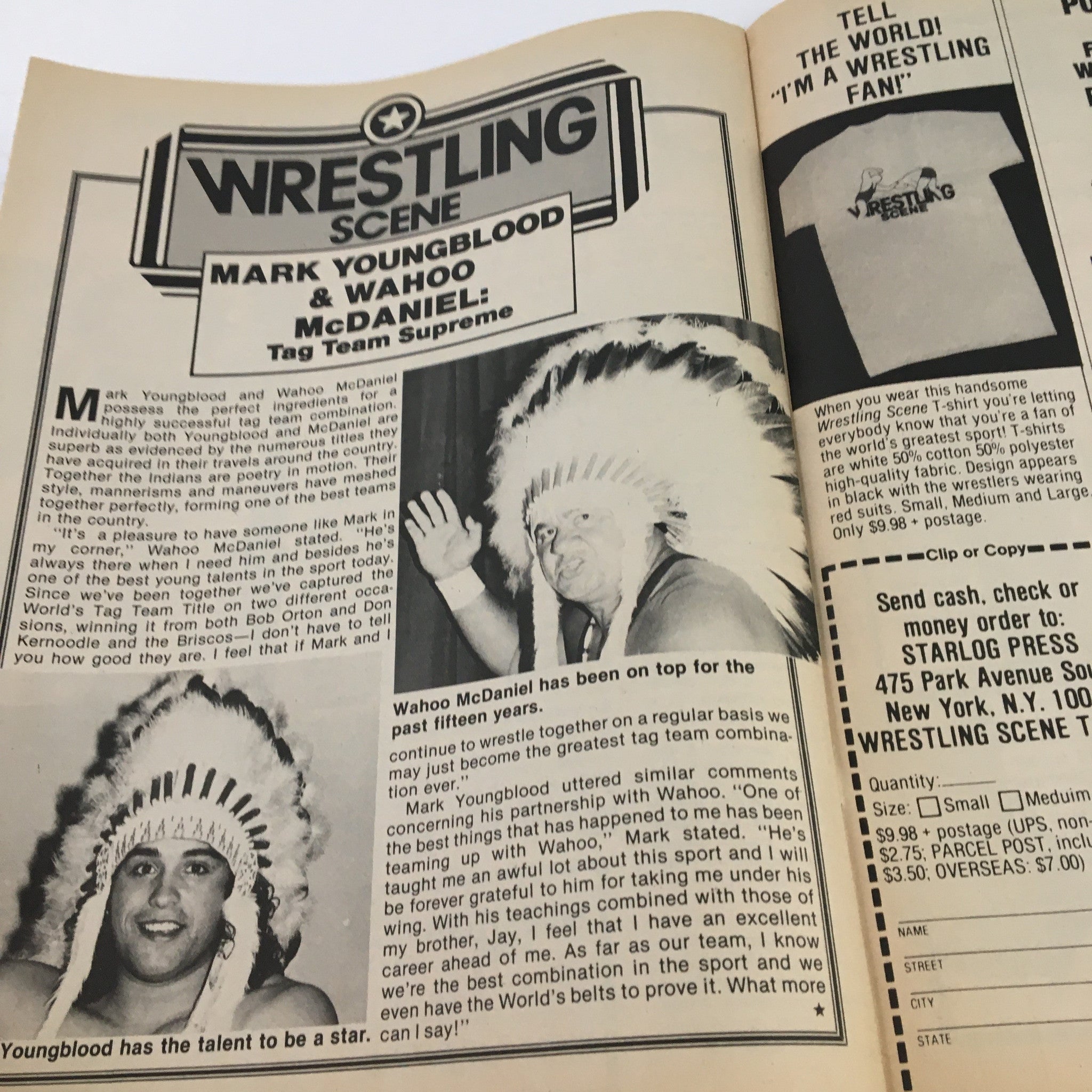 Wrestling Scene Poster Magazine 1984 Lou Albano Jerry Lawler, No Label