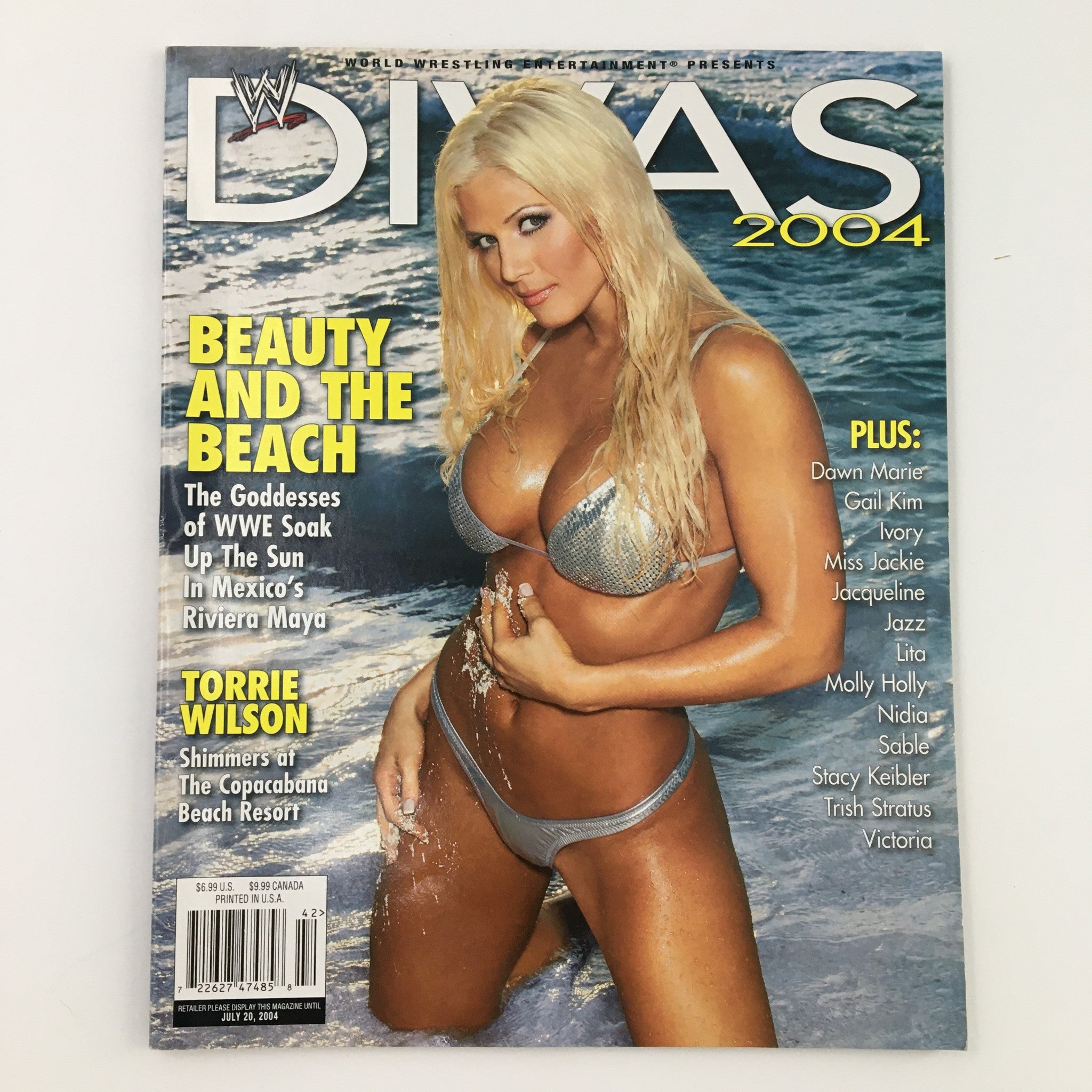 WWE Divas Magazine 2004 Torrie Wilson, Trish Cam, Miss Jackie No Label