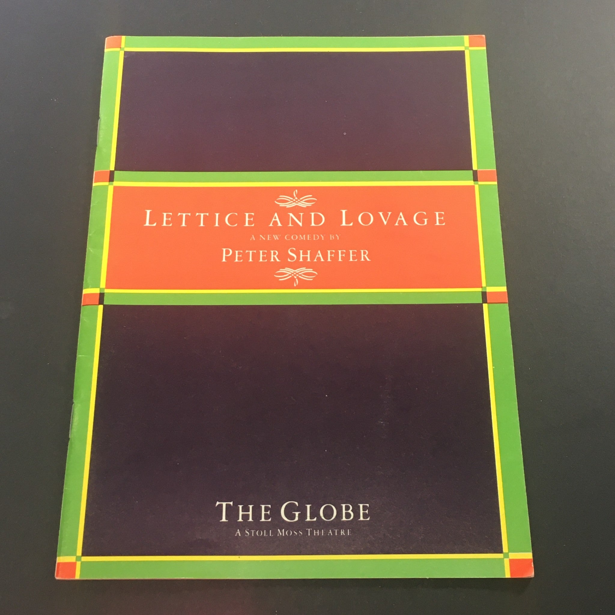 VTG The Globe Vol. III #6 1988 - Lettice & Lovage / Margaret Tyzack / No Label