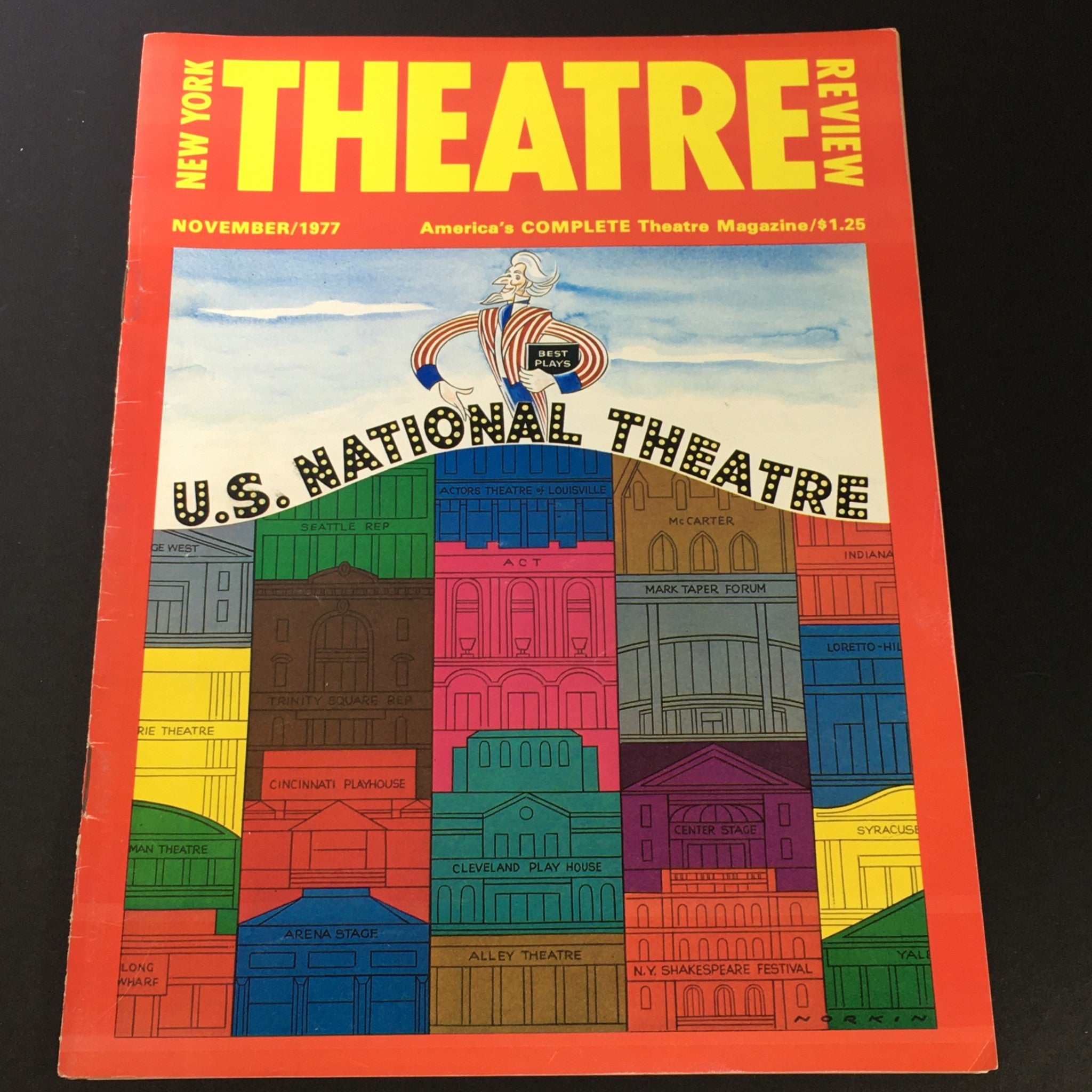 VTG New York Theatre Review Magazine November 1977 - U.S. National Theatre