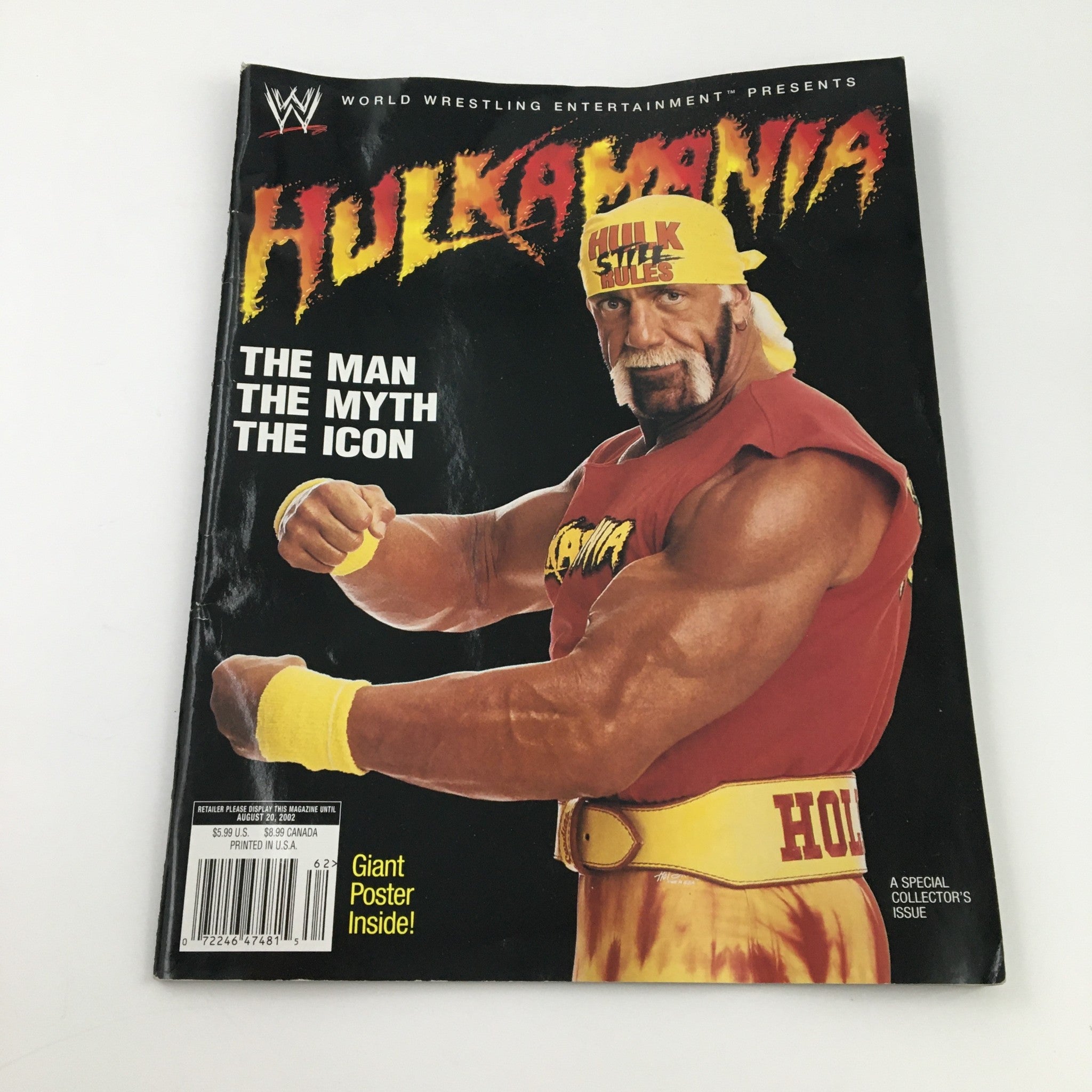 WWE Presents 2002 Hulk Hogan Hulkamania, The Myth, Man & Icon, No Label w Poster