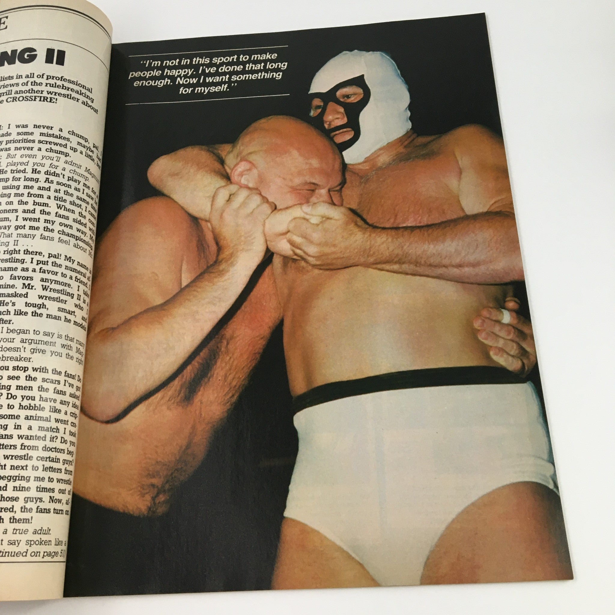 Wrestling Magazine Fall 1984 Ric Flair, Tommy Rich, Kabuki, No Label