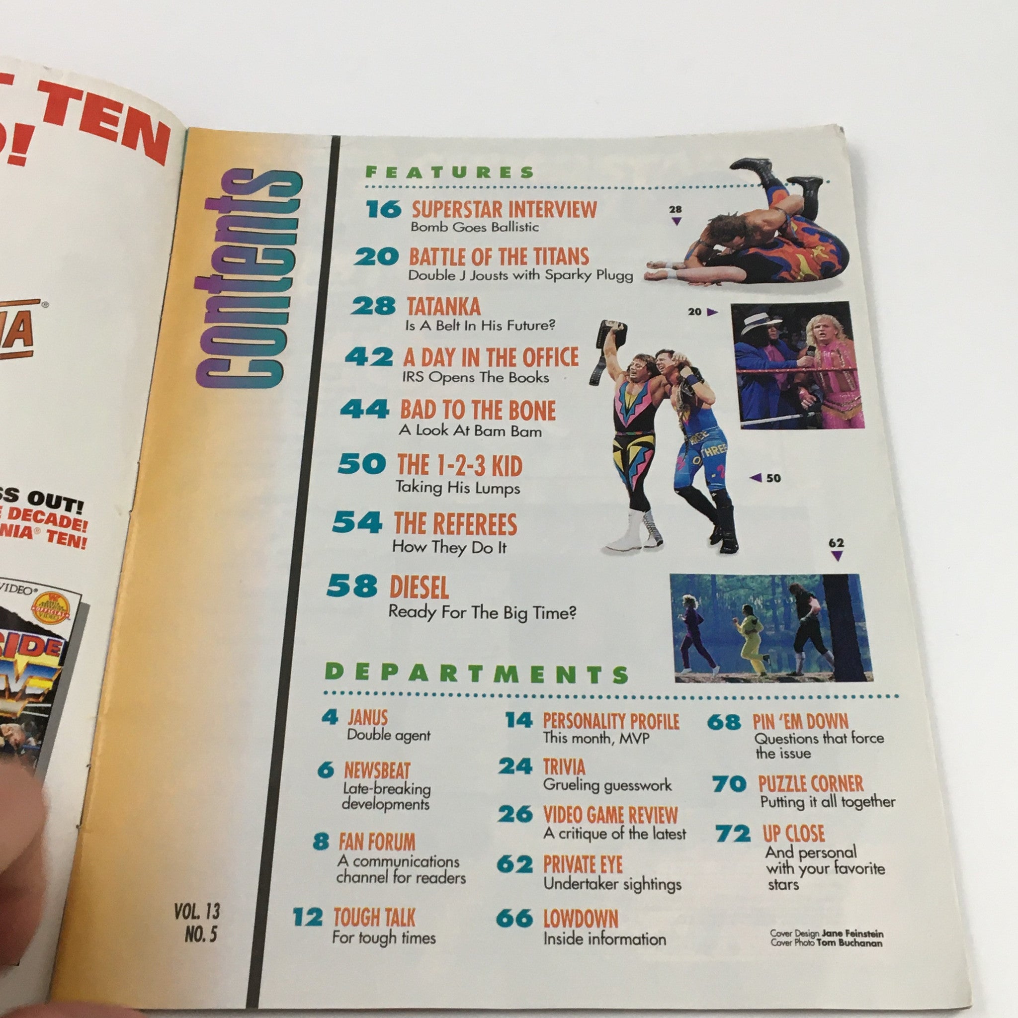 WWF Magazine May 1994 Adam Bomb, Tatanka, Diesel, Double J, No Label