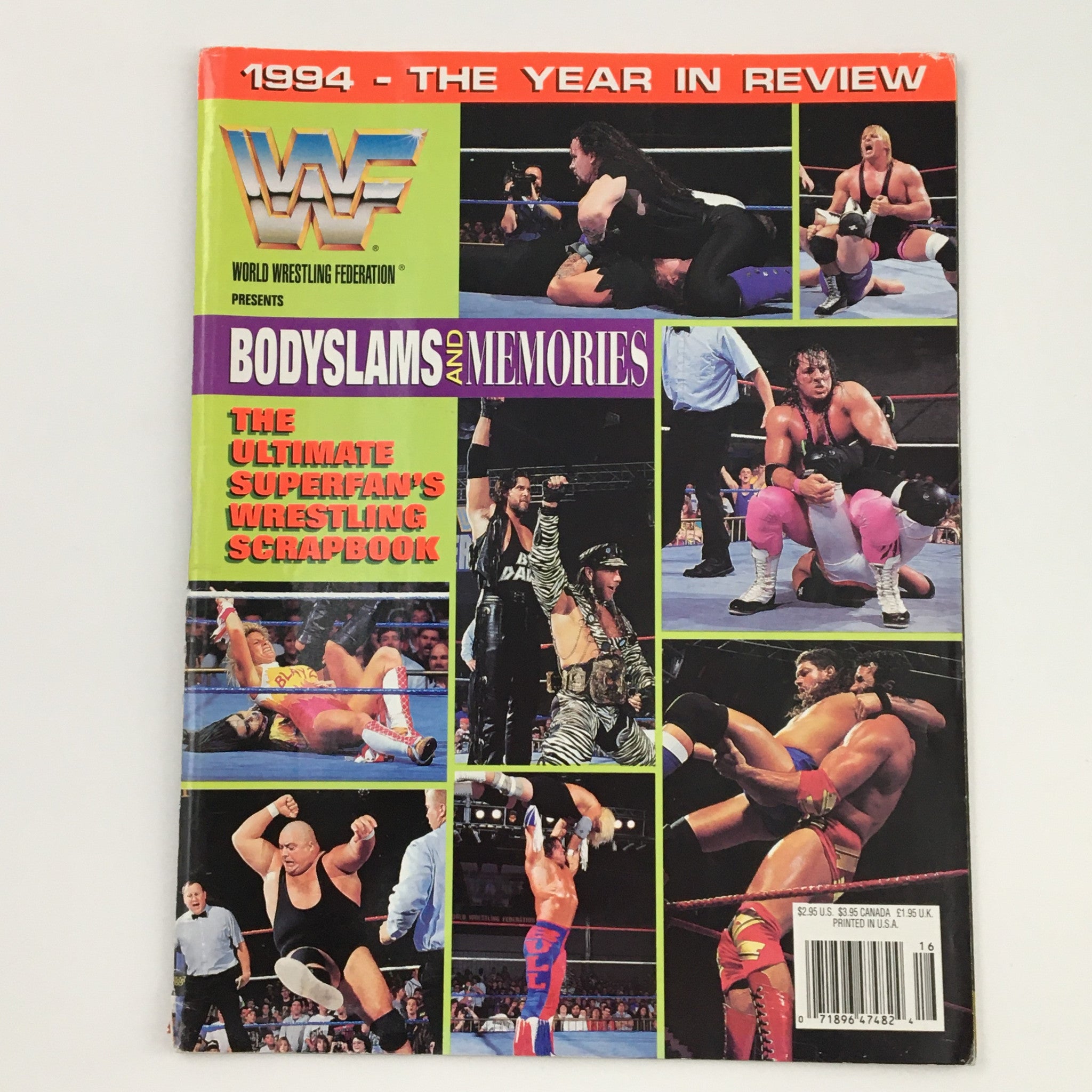 WWF Presents 1994 Bodyslams & Memories Lex Luger Battles Jinx No Label