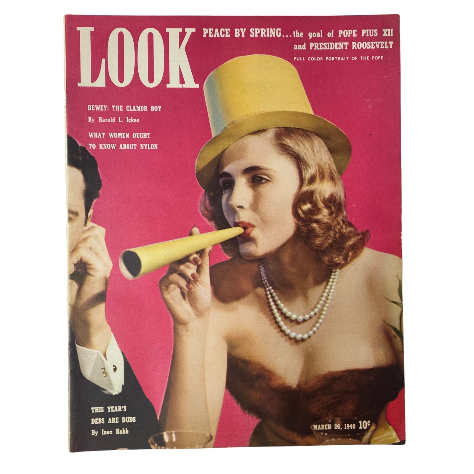 Look Magazine March 26, 1940 This Year's Debs Are Duds No Label VG