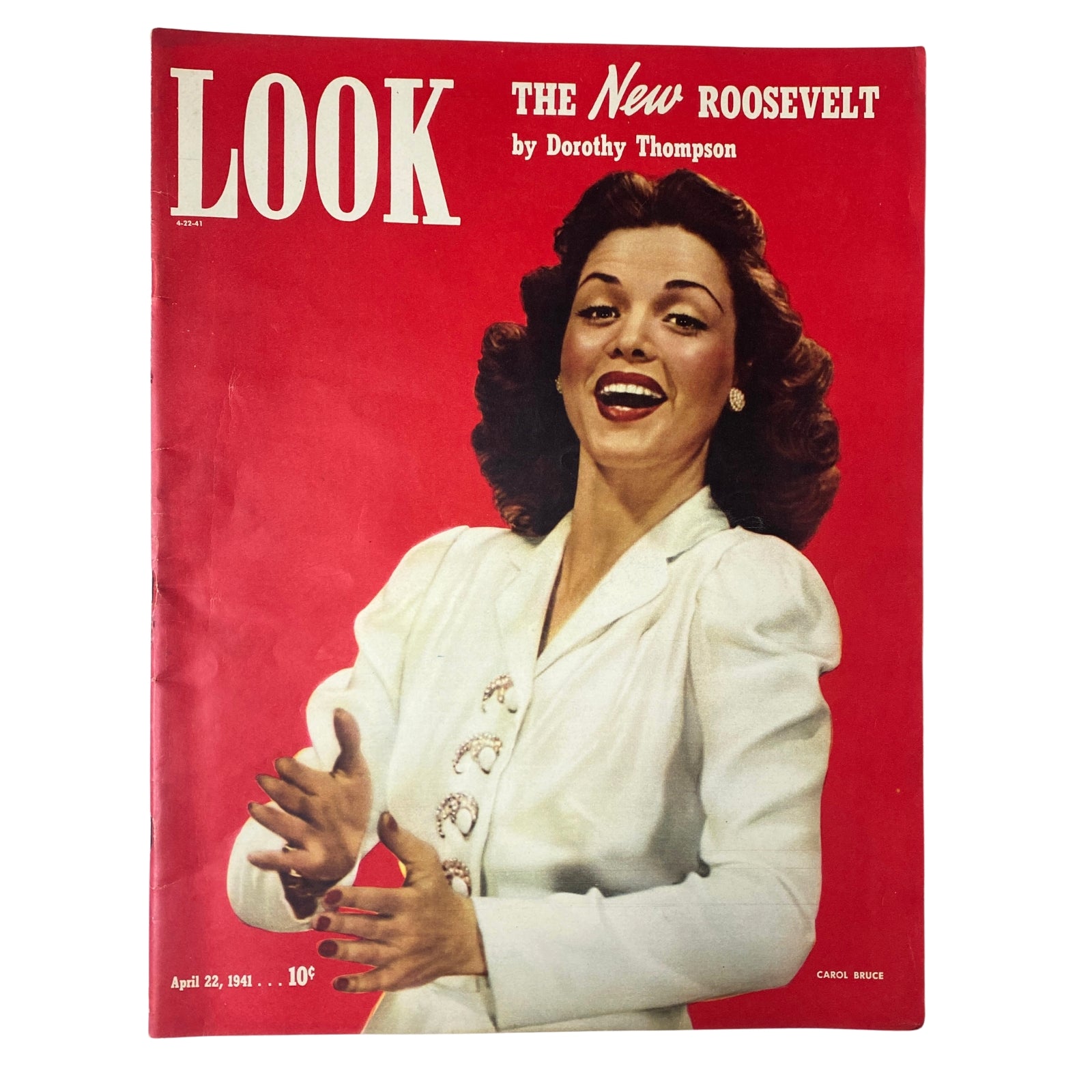 Look Magazine April 22, 1941 Carol Bruce Cover No Label VG
