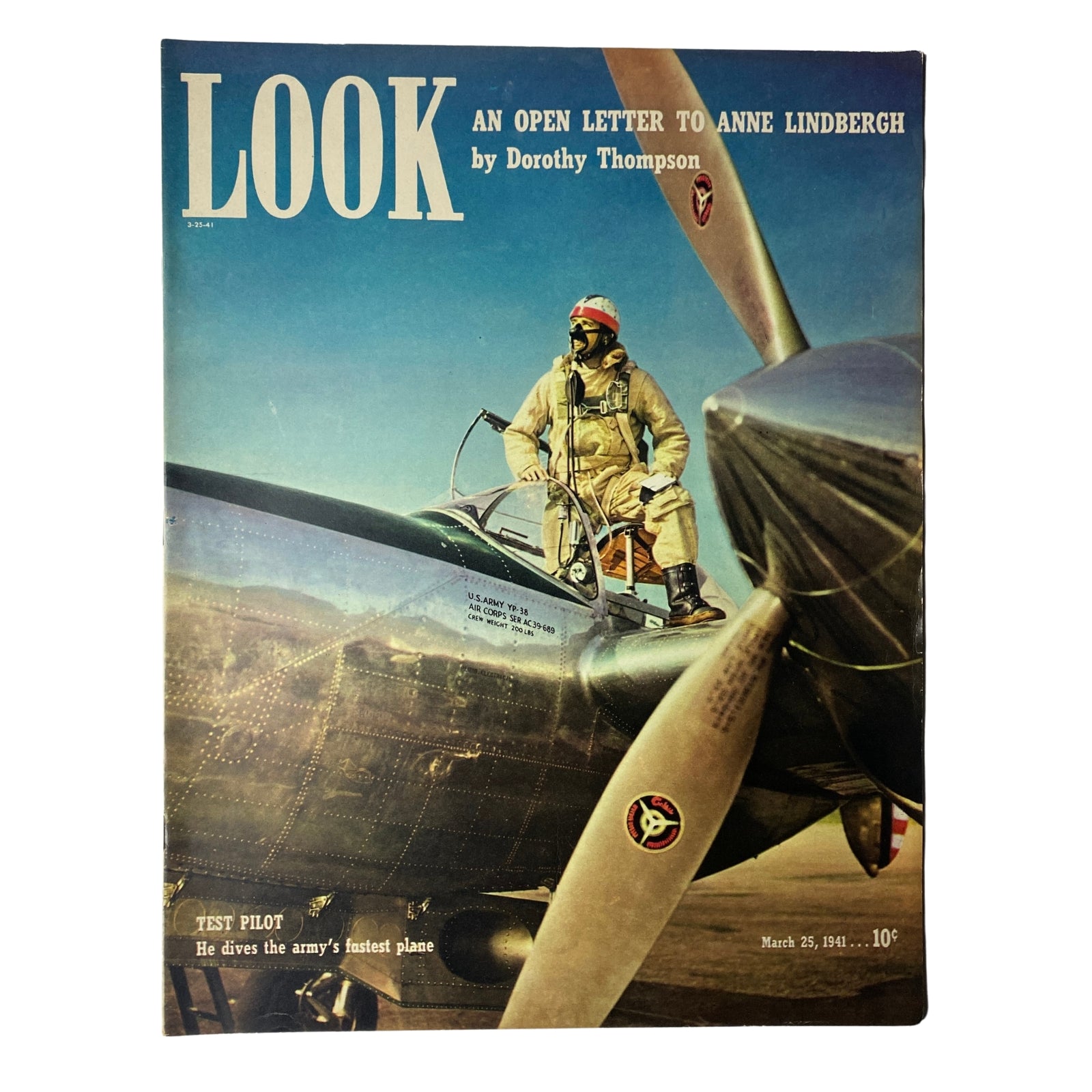 Look Magazine March 25, 1941 An Open Letter To Anne Lindbergh No Label VG