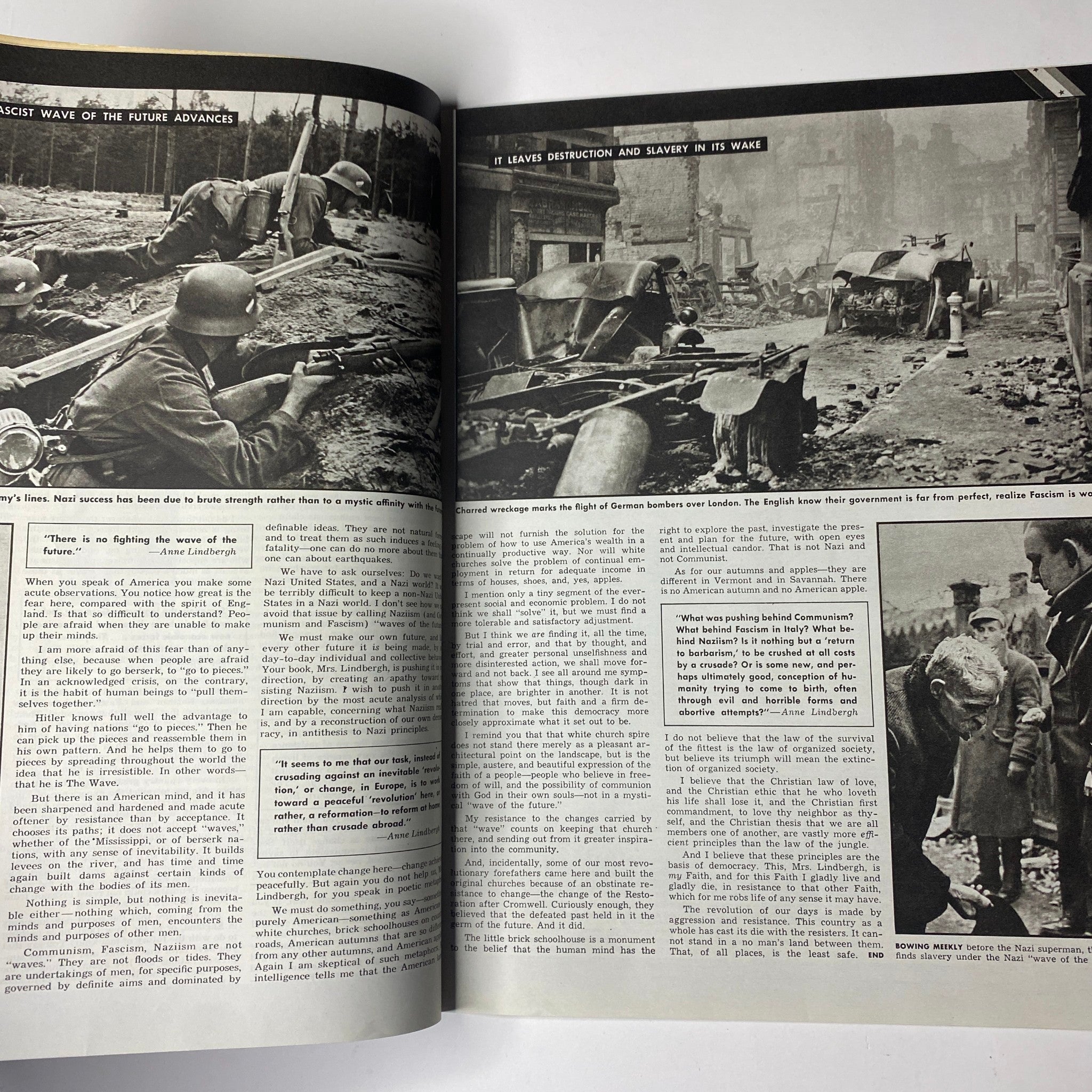 Look Magazine March 25, 1941 An Open Letter To Anne Lindbergh No Label VG