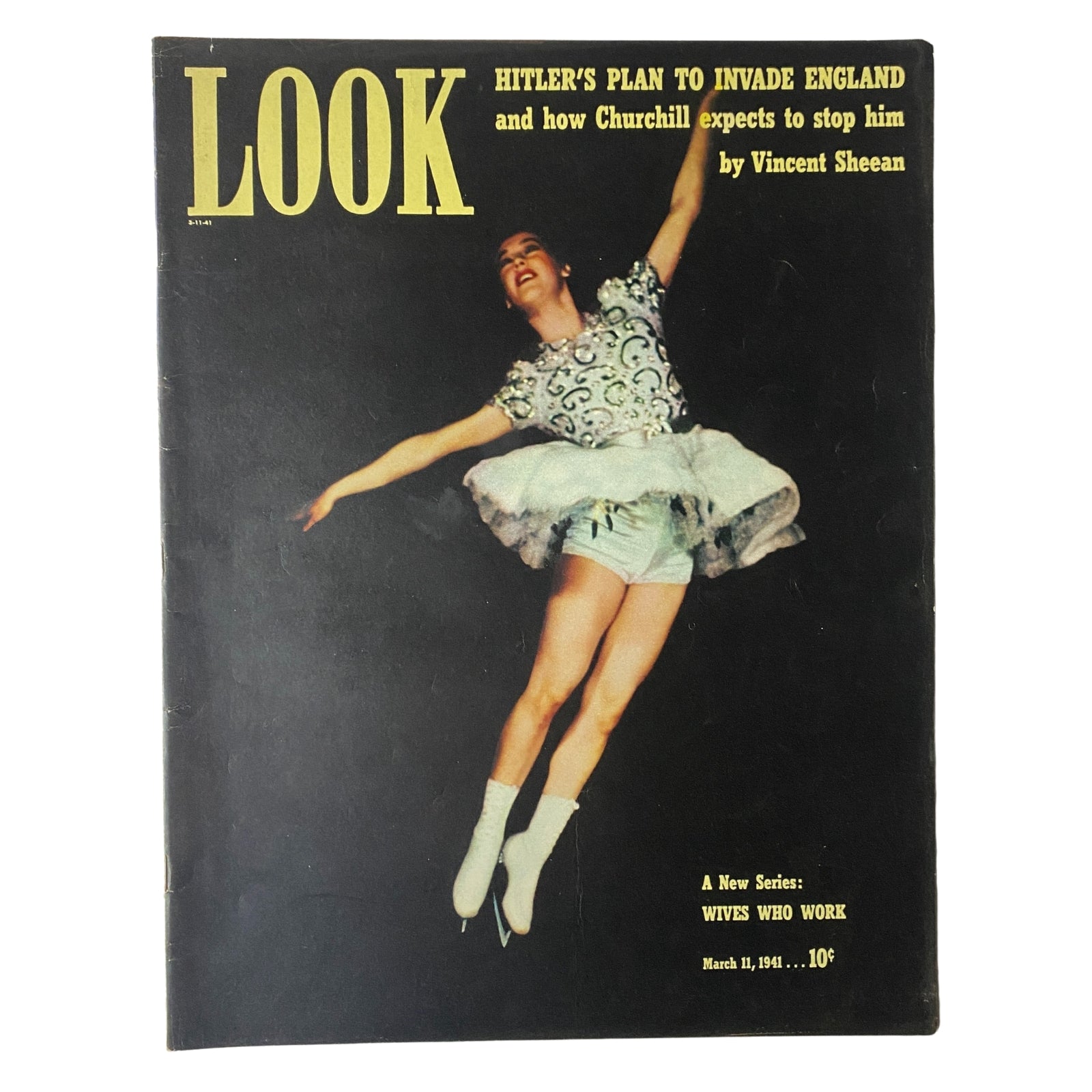 Look Magazine March 11, 1941 Dorothy Lewis in Ice Frolics No Label VG
