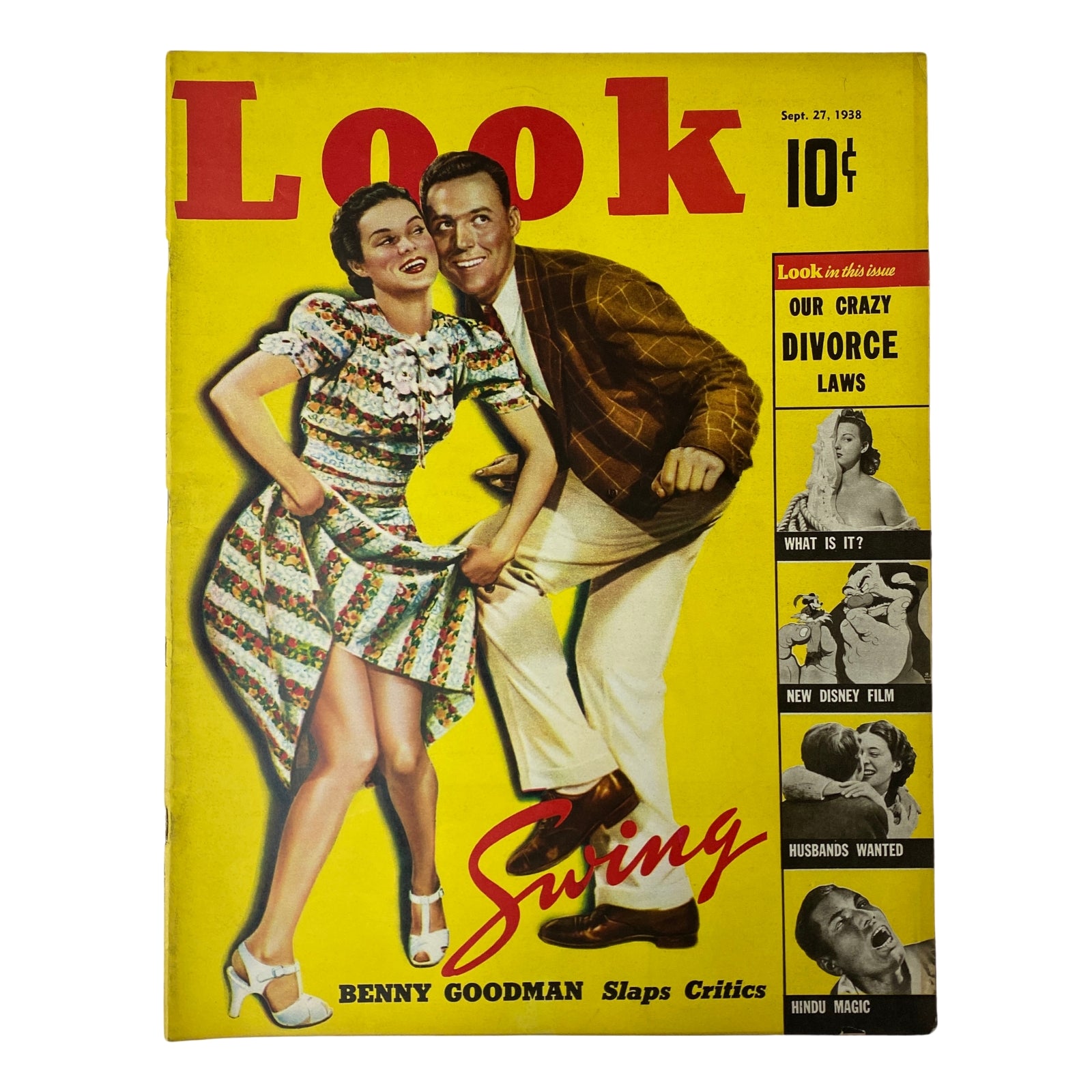 Look Magazine September 27, 1938 Benny Goodman Slaps Critics No Label VG
