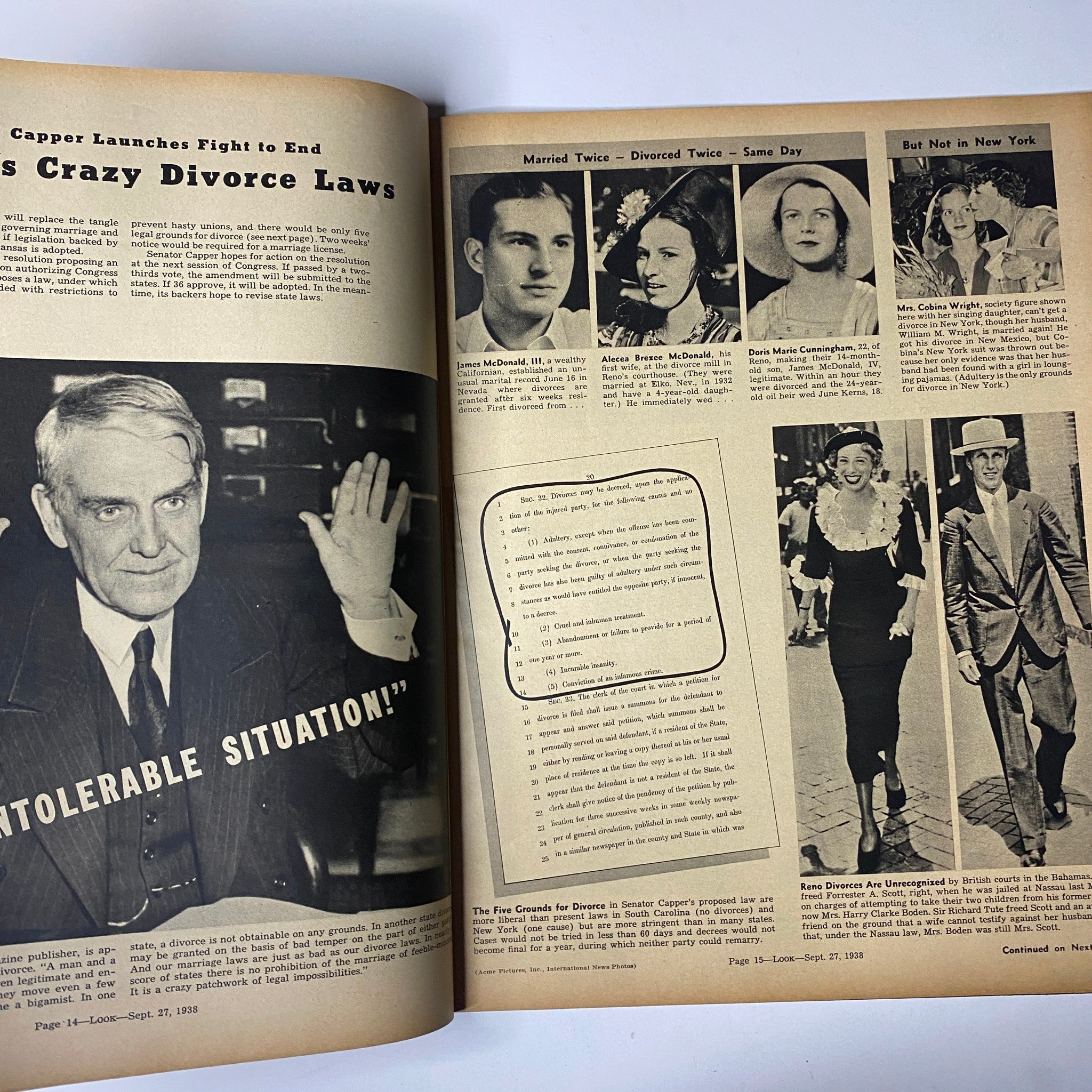 Look Magazine September 27, 1938 Benny Goodman Slaps Critics No Label VG