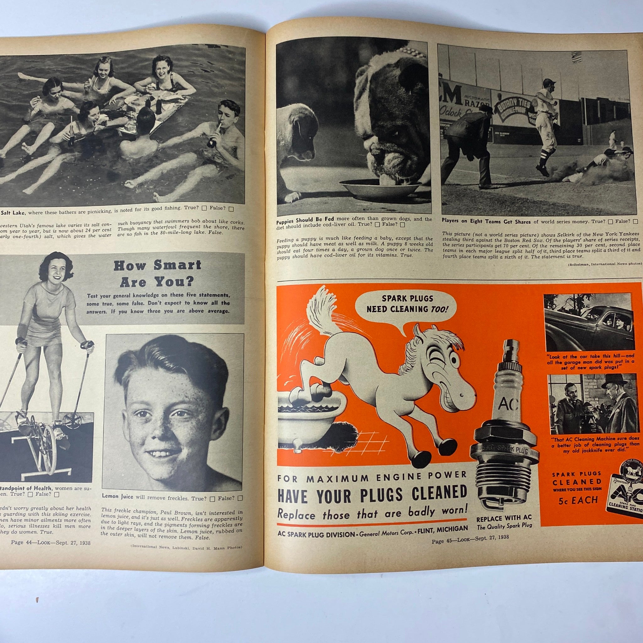 Look Magazine September 27, 1938 Benny Goodman Slaps Critics No Label VG