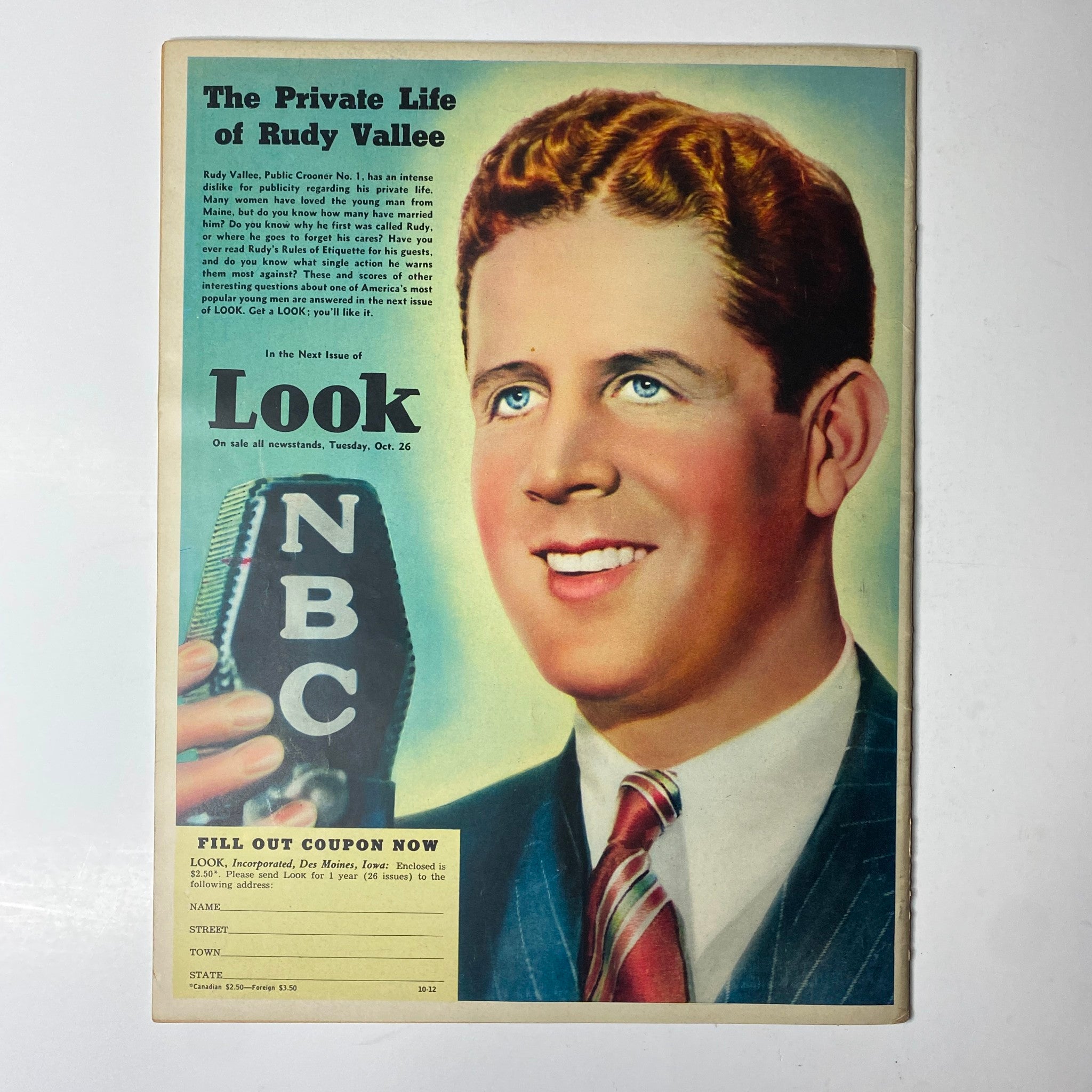 Look Magazine October 26, 1937 Bullfighting in Spain Feature No Label VG