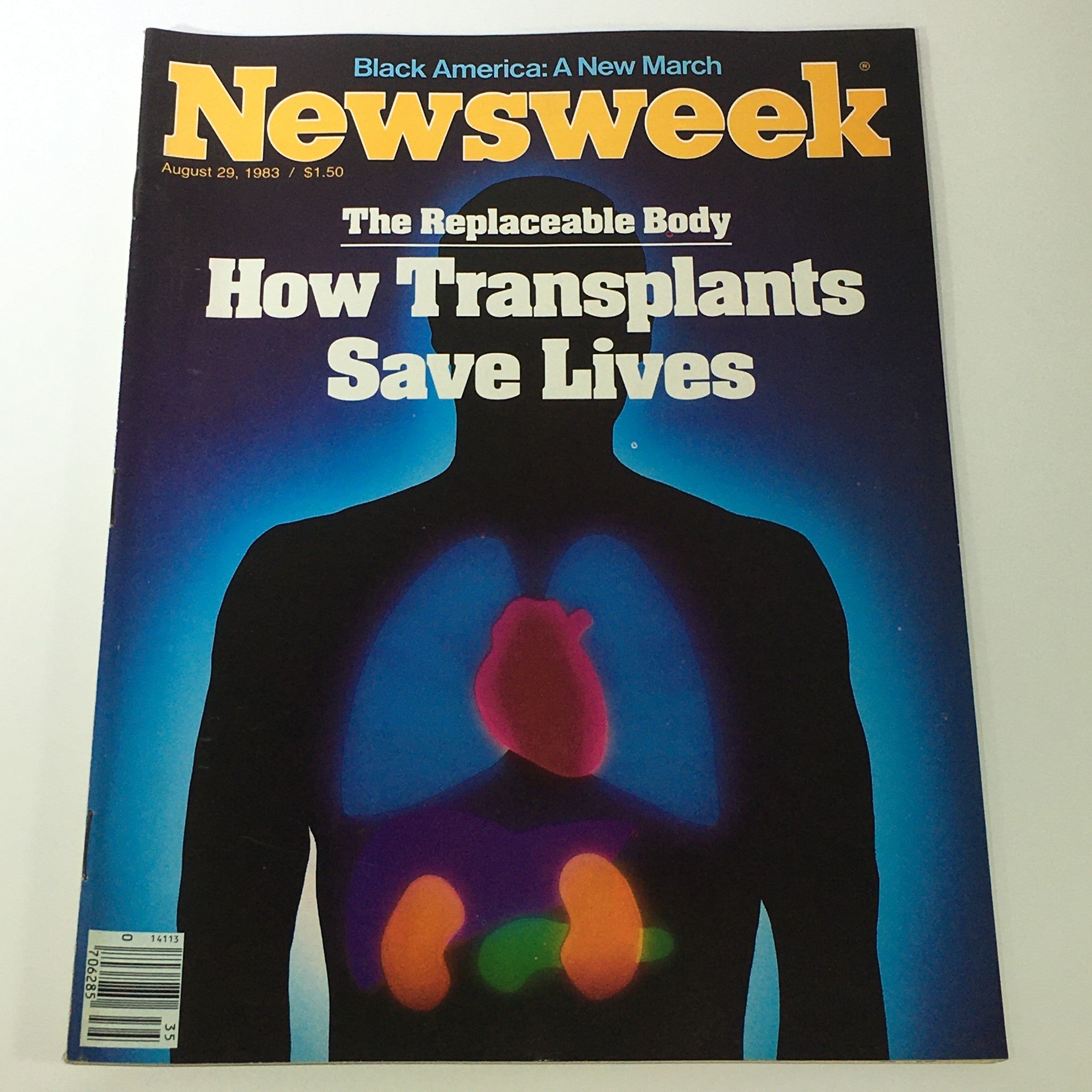 VTG Newsweek Magazine August 29 1983 - How Transplants Save Lives / Newsstand