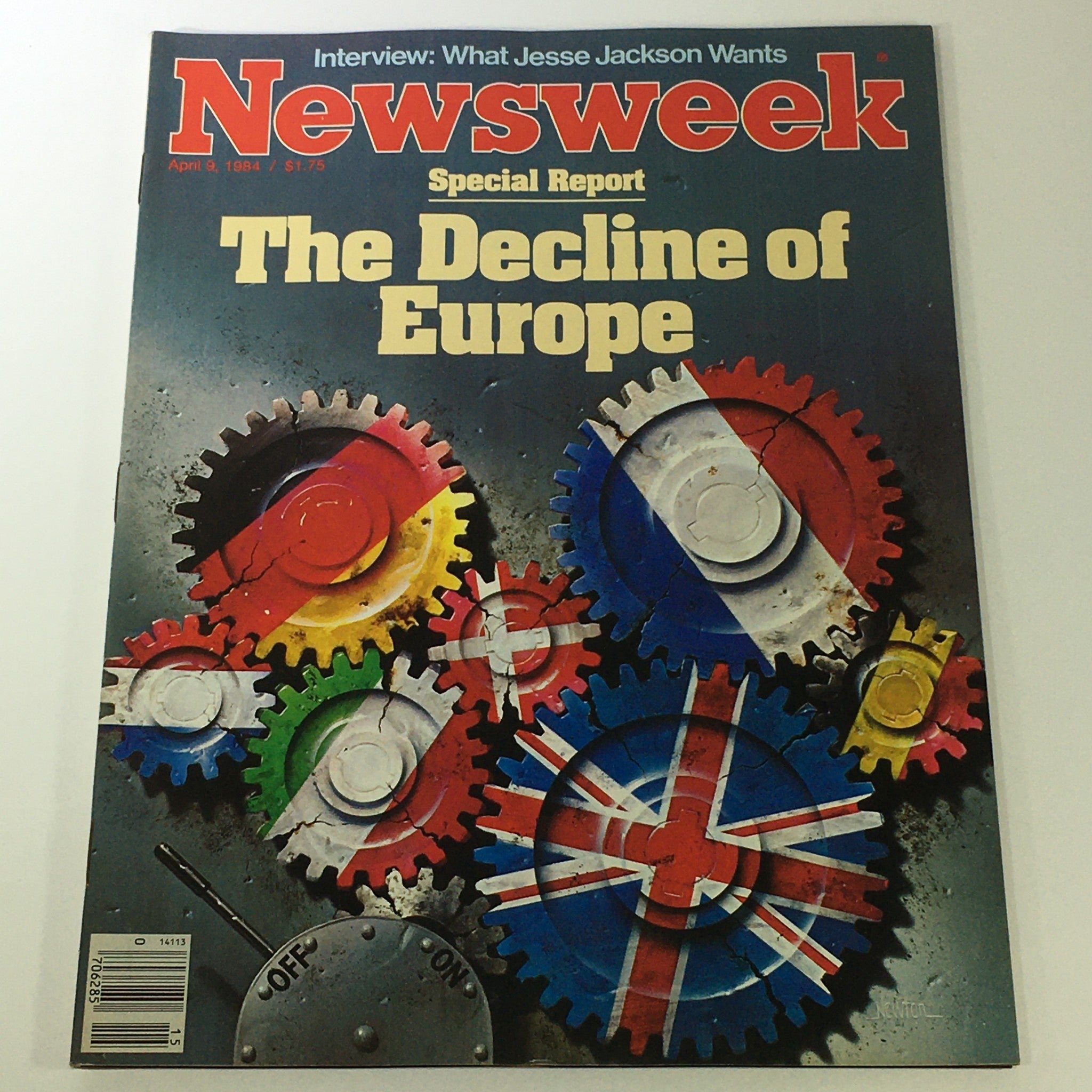 VTG Newsweek Magazine April 9 1984 - The Decline of Europe / Newsstand