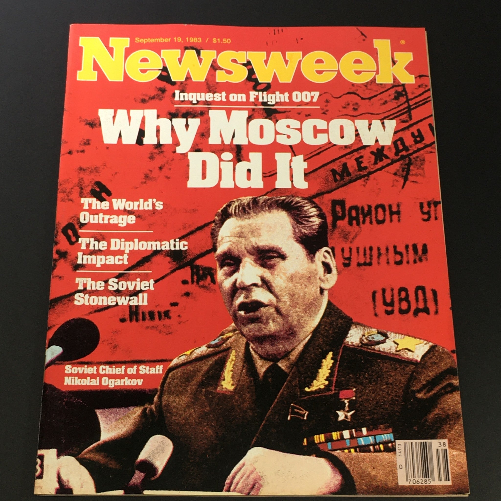 VTG Newsweek Magazine September 19 1983 - Soviet Chief of Staff Nikolai Ogarkov