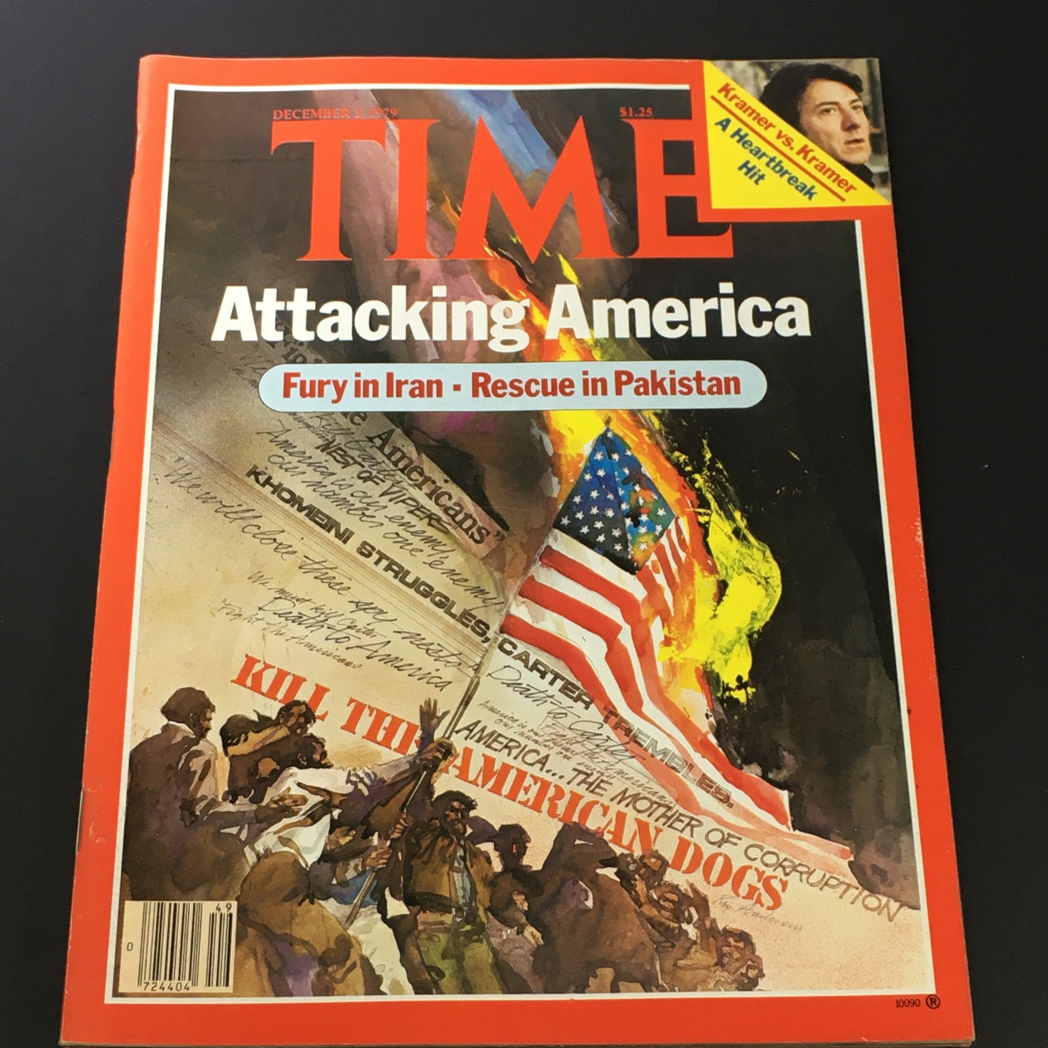 VTG Time Magazine December 3 1979 - Fury in Iran, Rescue in Pakistan / Newsstand