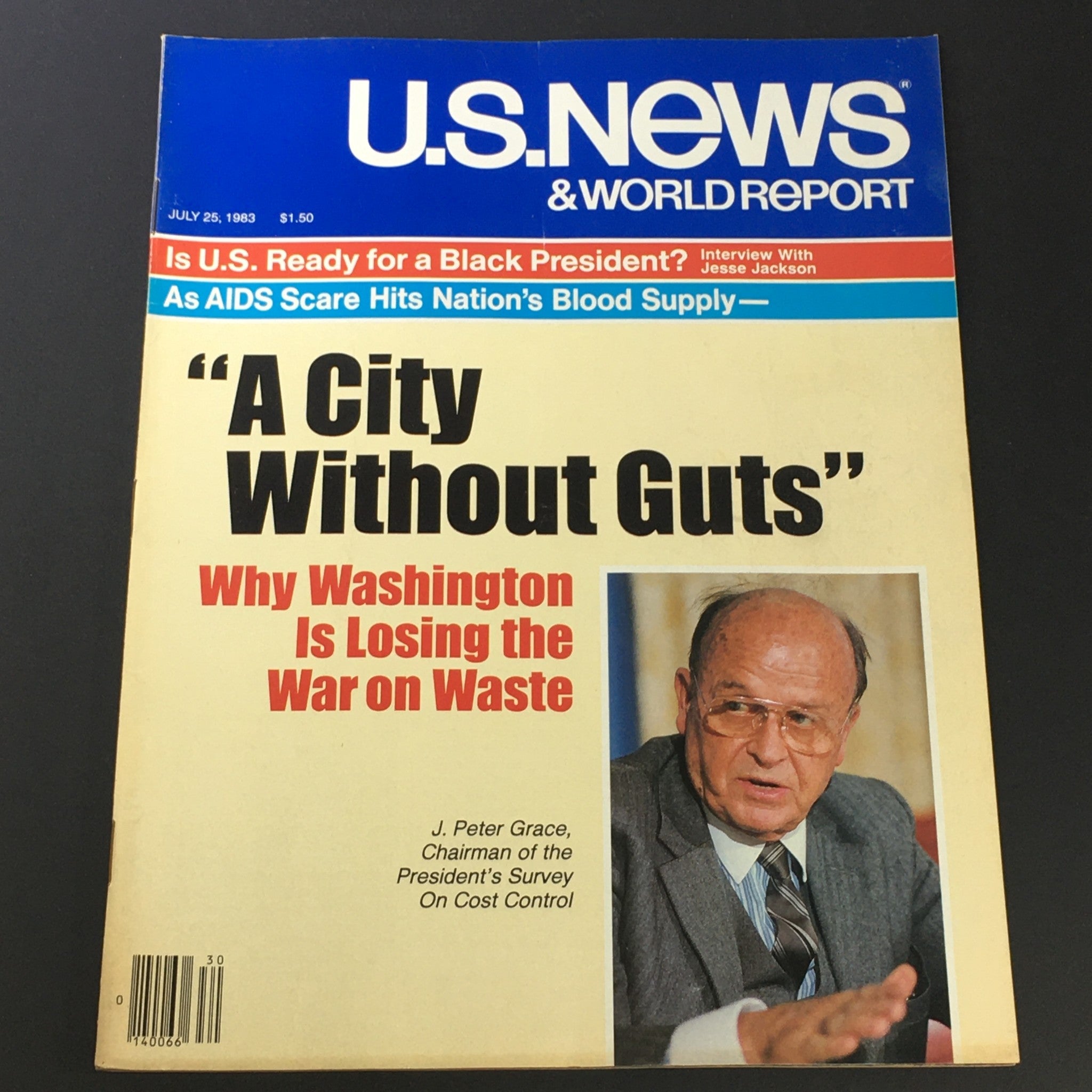 VTG US News & World Report Magazine July 25 1983 - Chairman J. Peter Grace