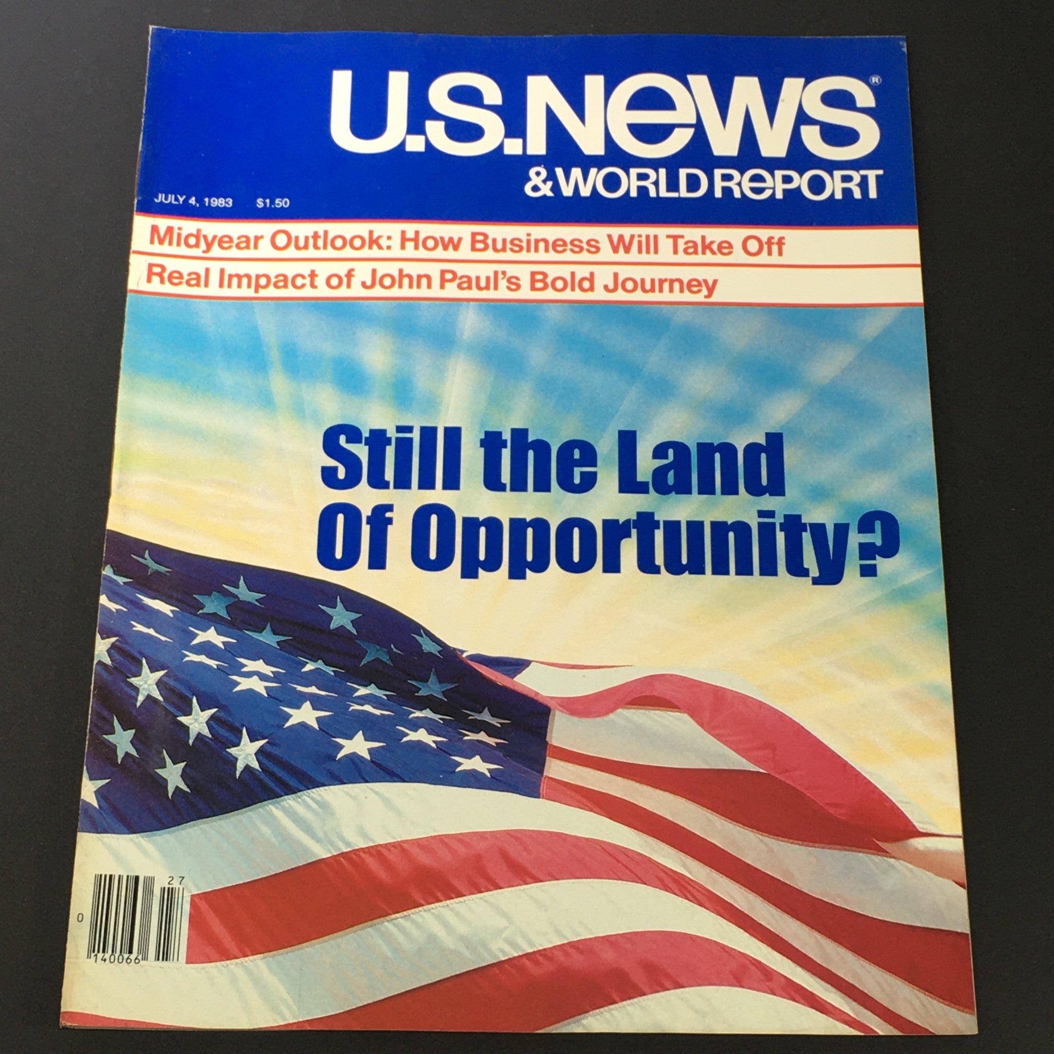 VTG US News & World Report Magazine July 4 1983 - US Still Land of Opportunity?