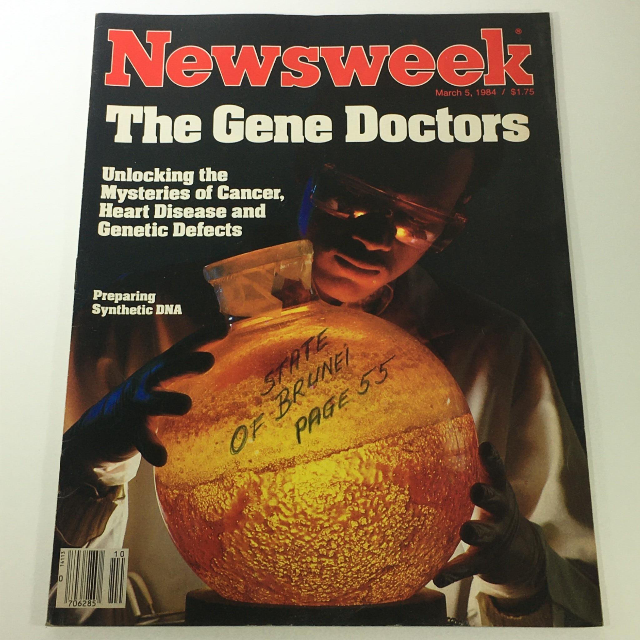 VTG Newsweek Magazine March 5 1984 - The Gene Doctors Preparing Synthetic DNA