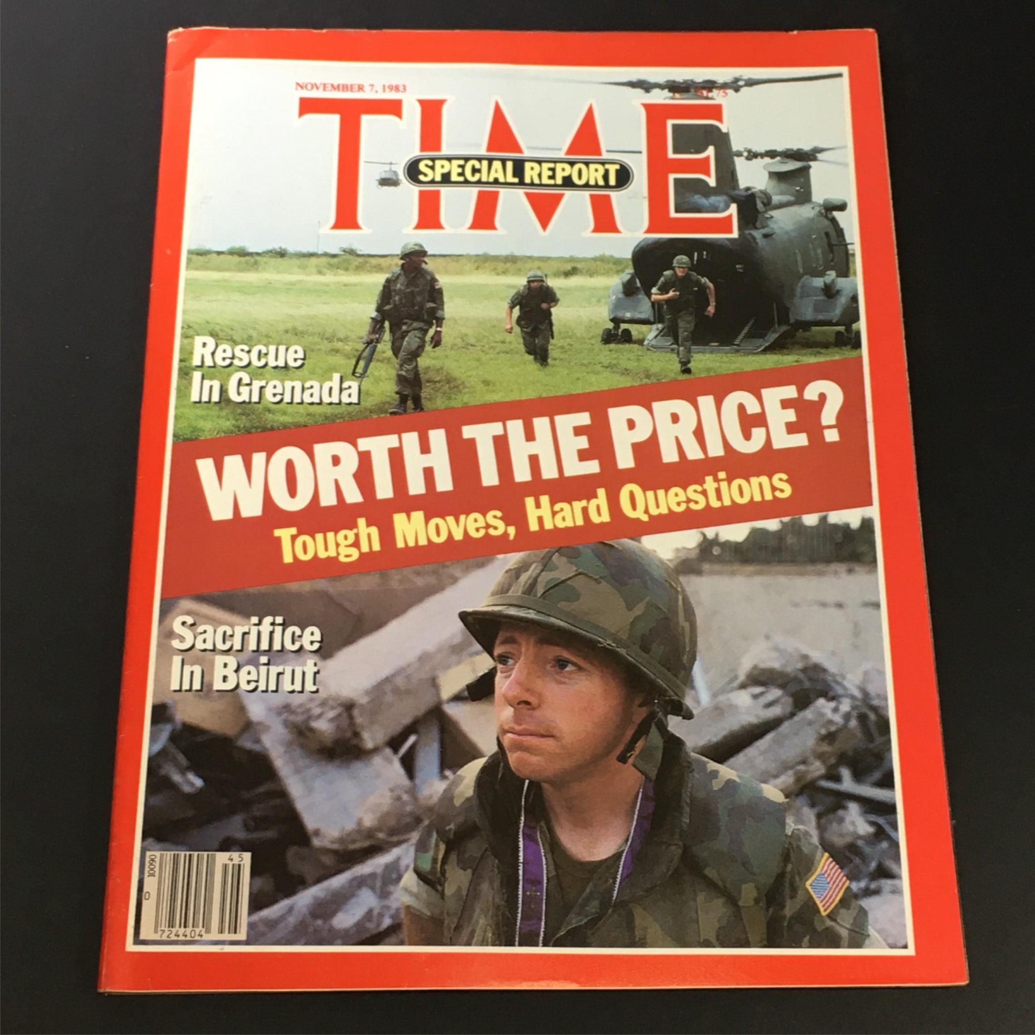 VTG Time Magazine November 7 1983 - Rescue in Grenada / Sacrifice in Beirut