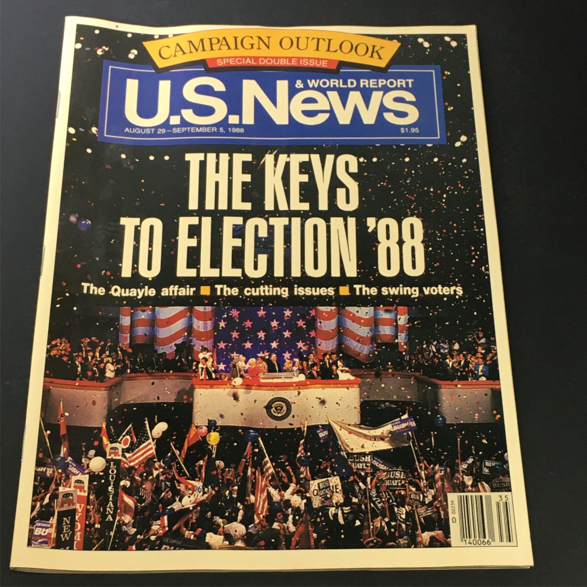 VTG US News & World Report Magazine August 29-September 5 1988 - Election 1988