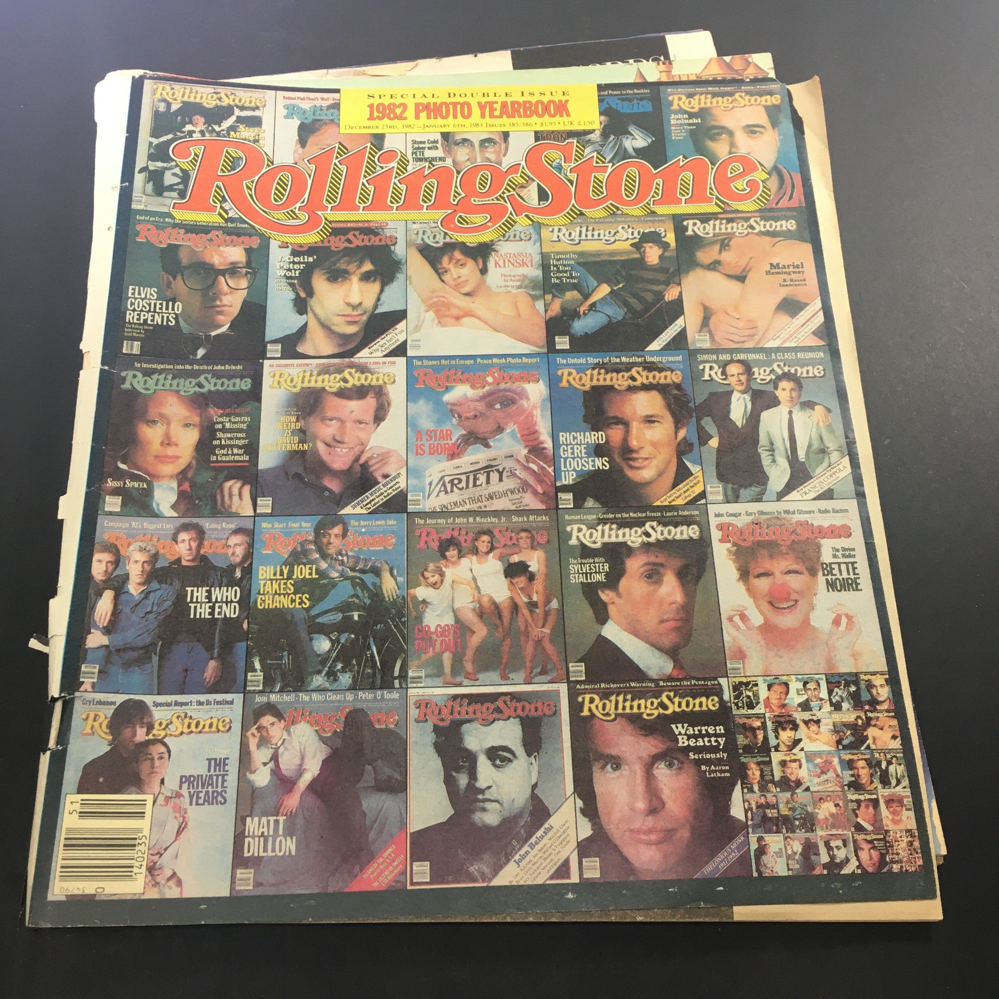 VTG Rolling Stone Magazine December 23 1982-January 6 1983 - Photo Yearbook 1982