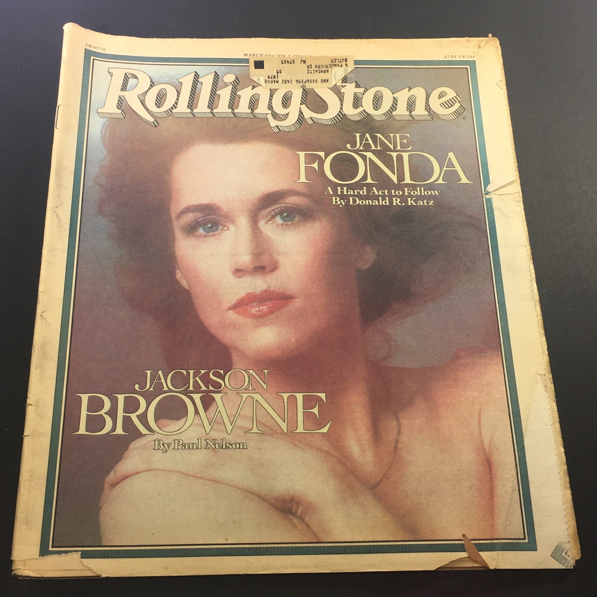 VTG Rolling Stone Magazine March 9 1978 - Jane Fonda / Jackson Browne