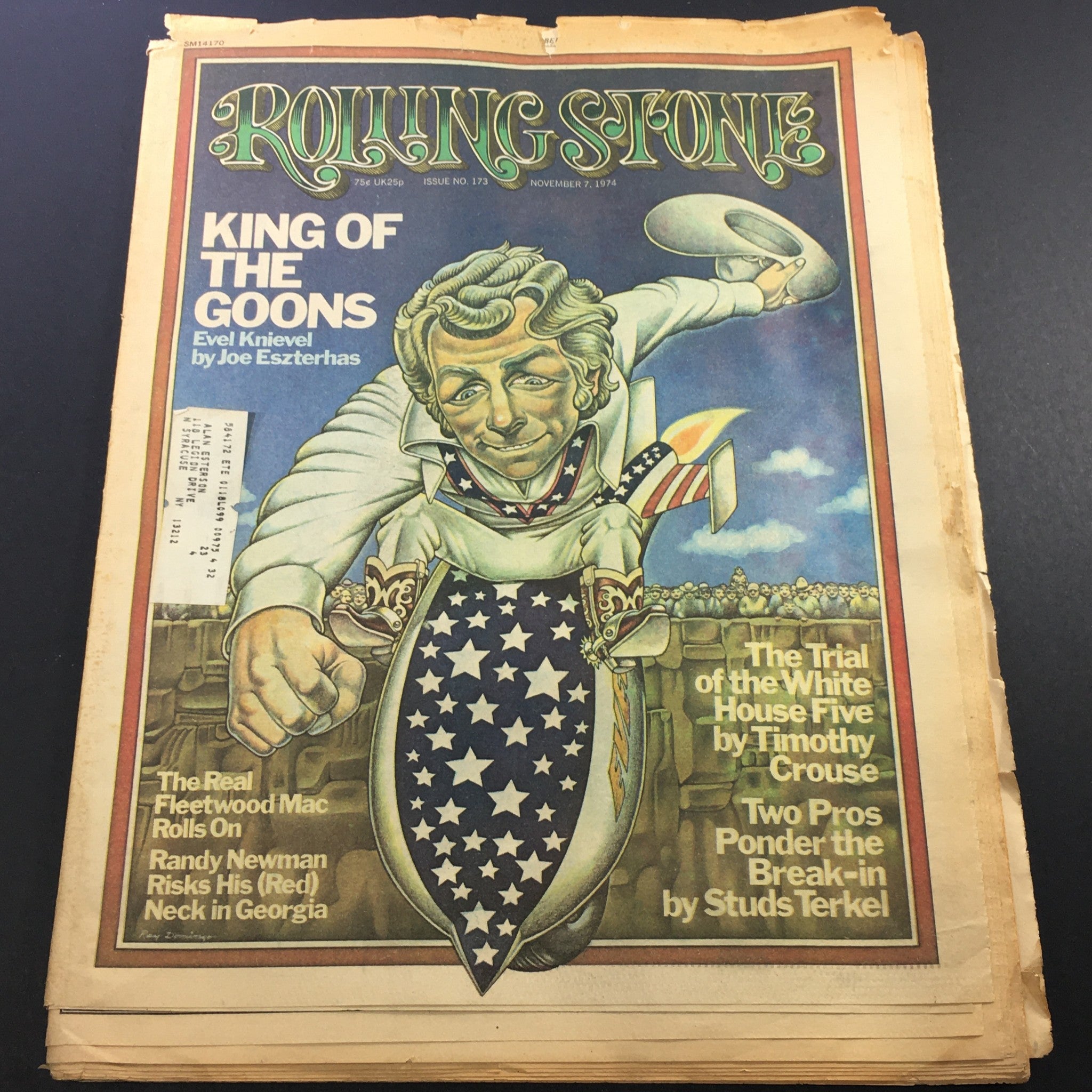 VTG Rolling Stone Magazine November 7 1974 - Evel Knievel / Fleetwood Mac