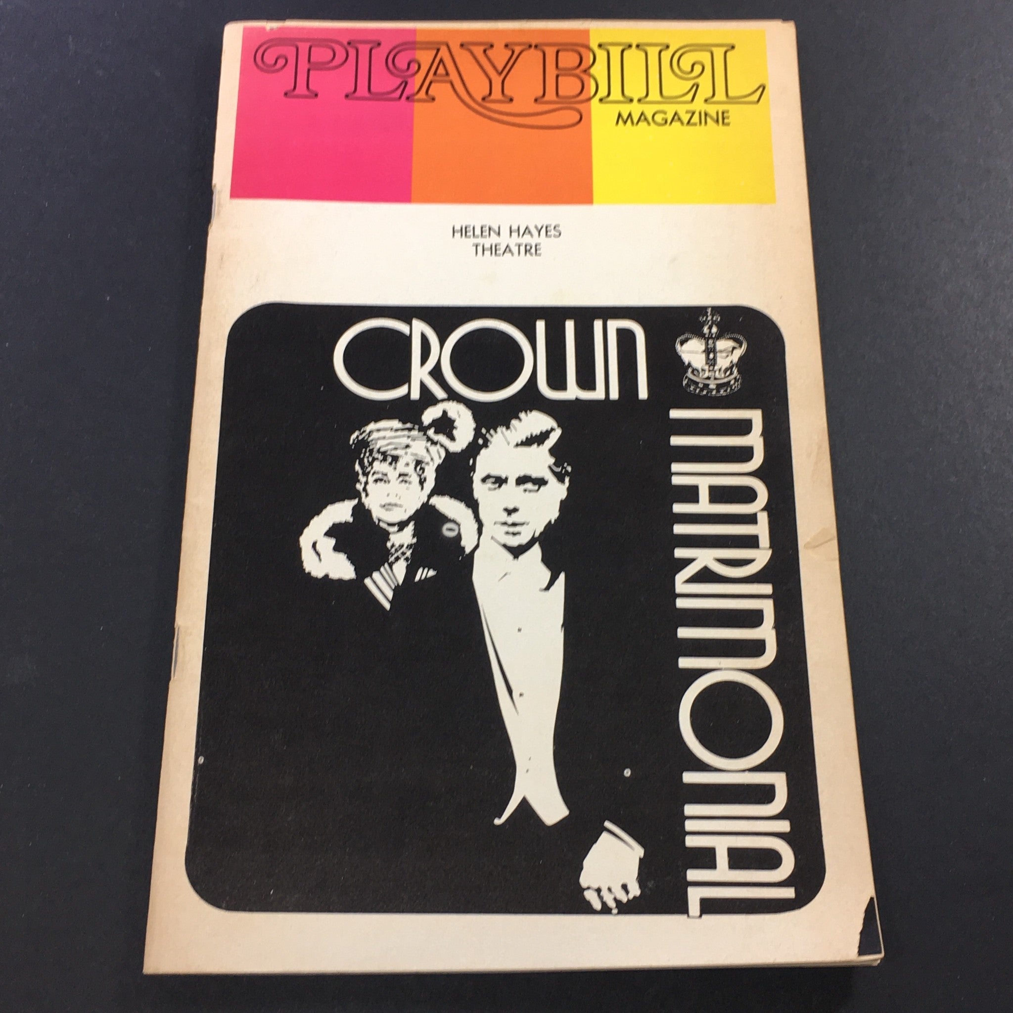 VTG Playbill November 1973 - CROWN matrimonial