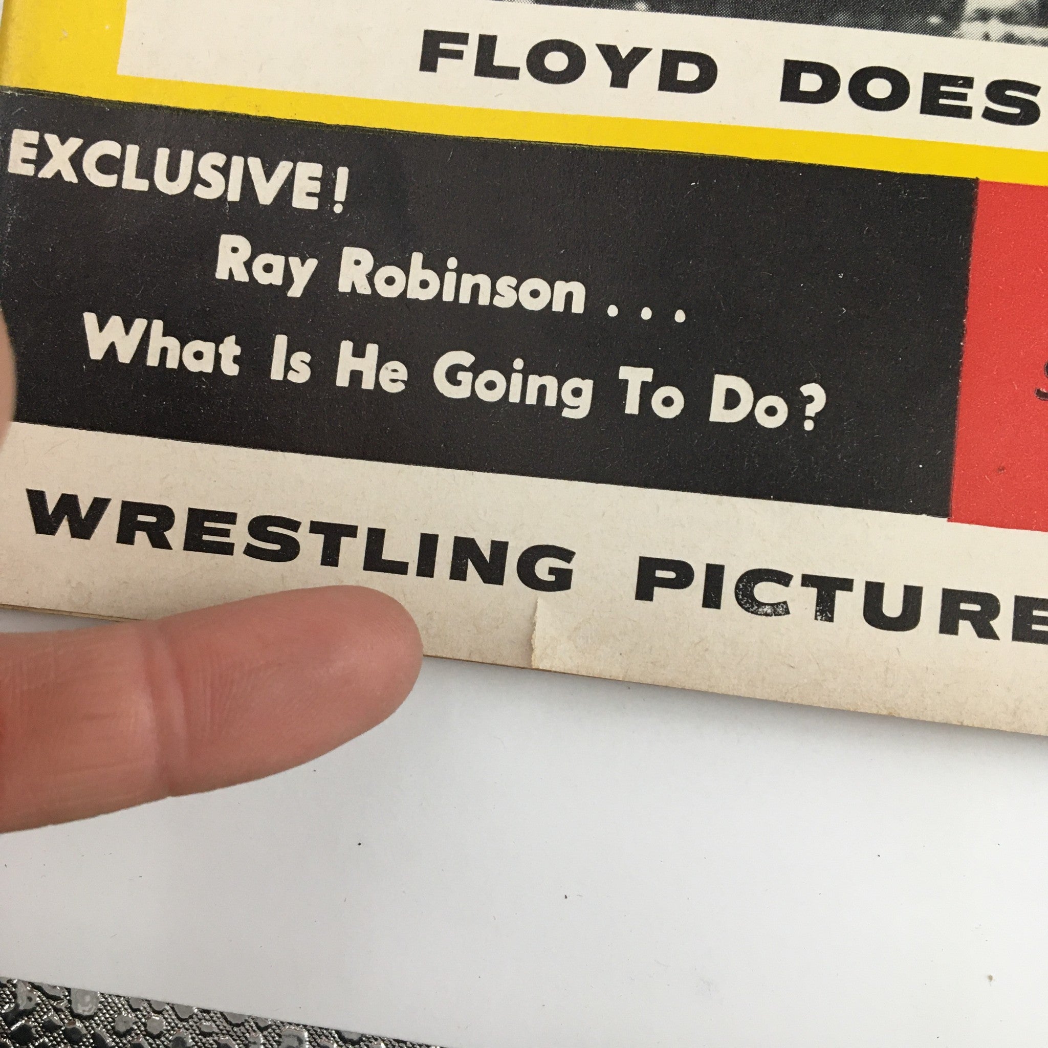 The Ring Boxing Magazine October 1958 Floyd Patterson & Ray Robinson, No Label