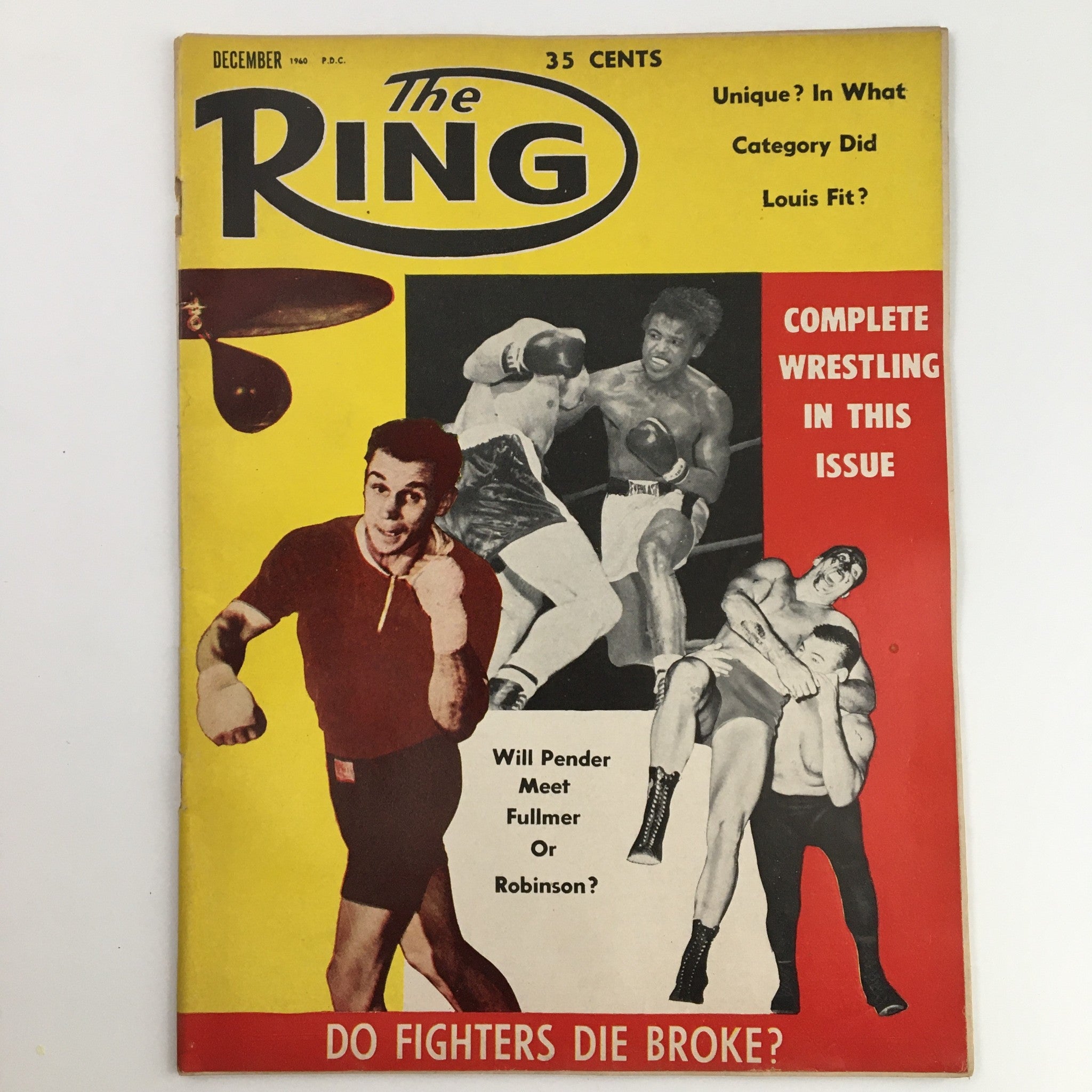 The Ring Boxing Magazine December 1960 Gene Fullmer or Ray Robinson, No Label