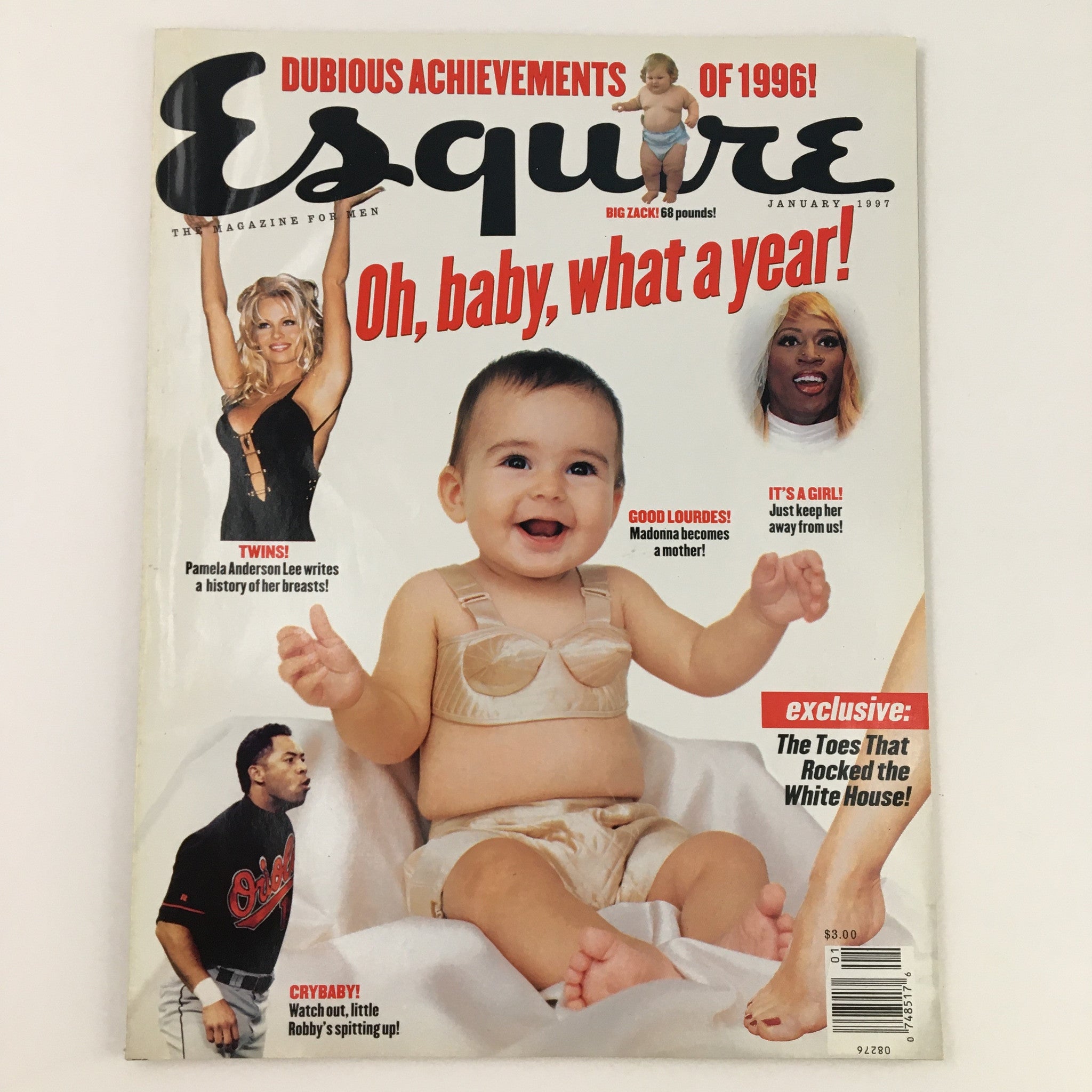 Esquire Magazine January 1997 Rachel Curry, Nicole Cody & Wilhelmina Children