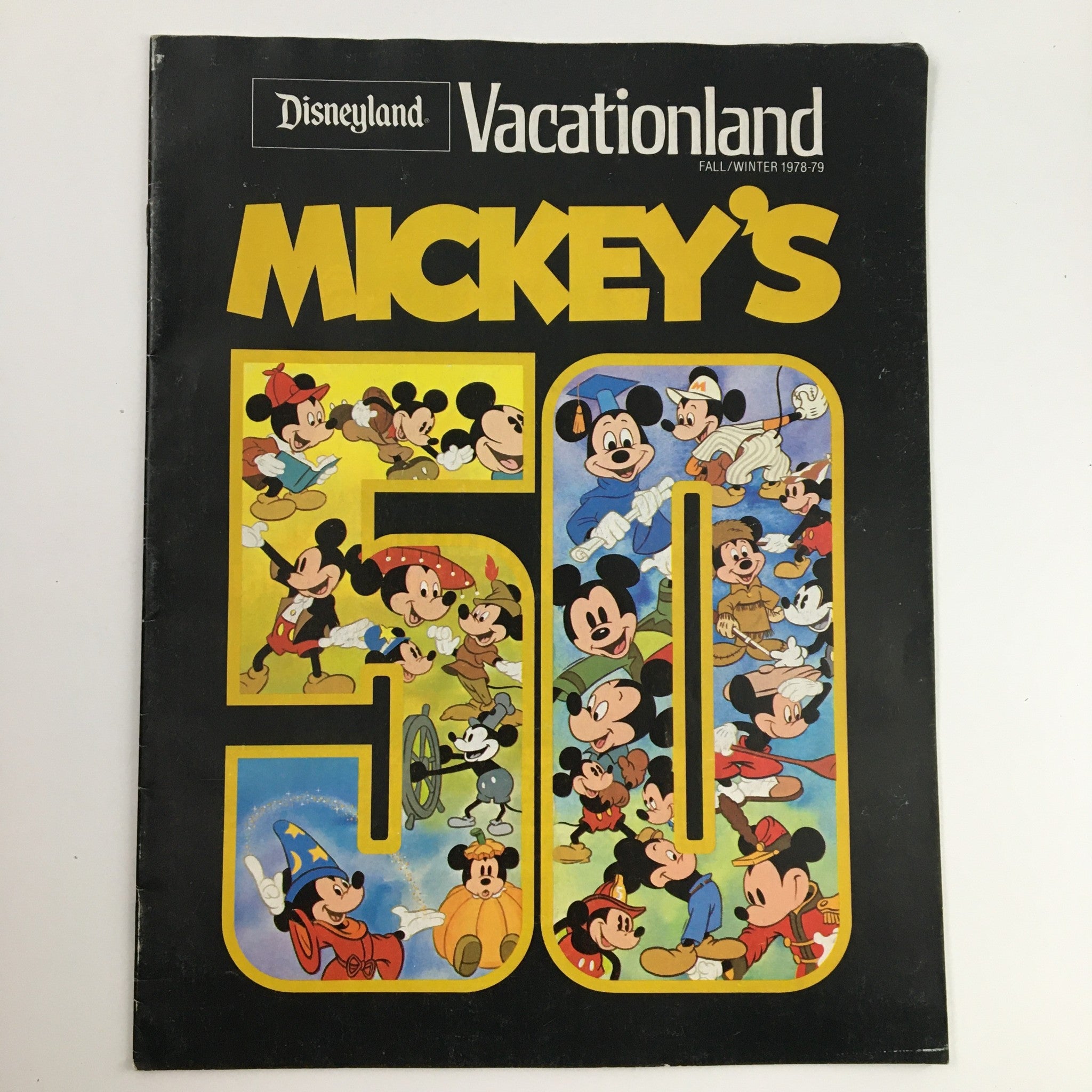 Disney Vacationland Magazine Fall 1978 Mickey Mouse is 50 Years Old, No Label