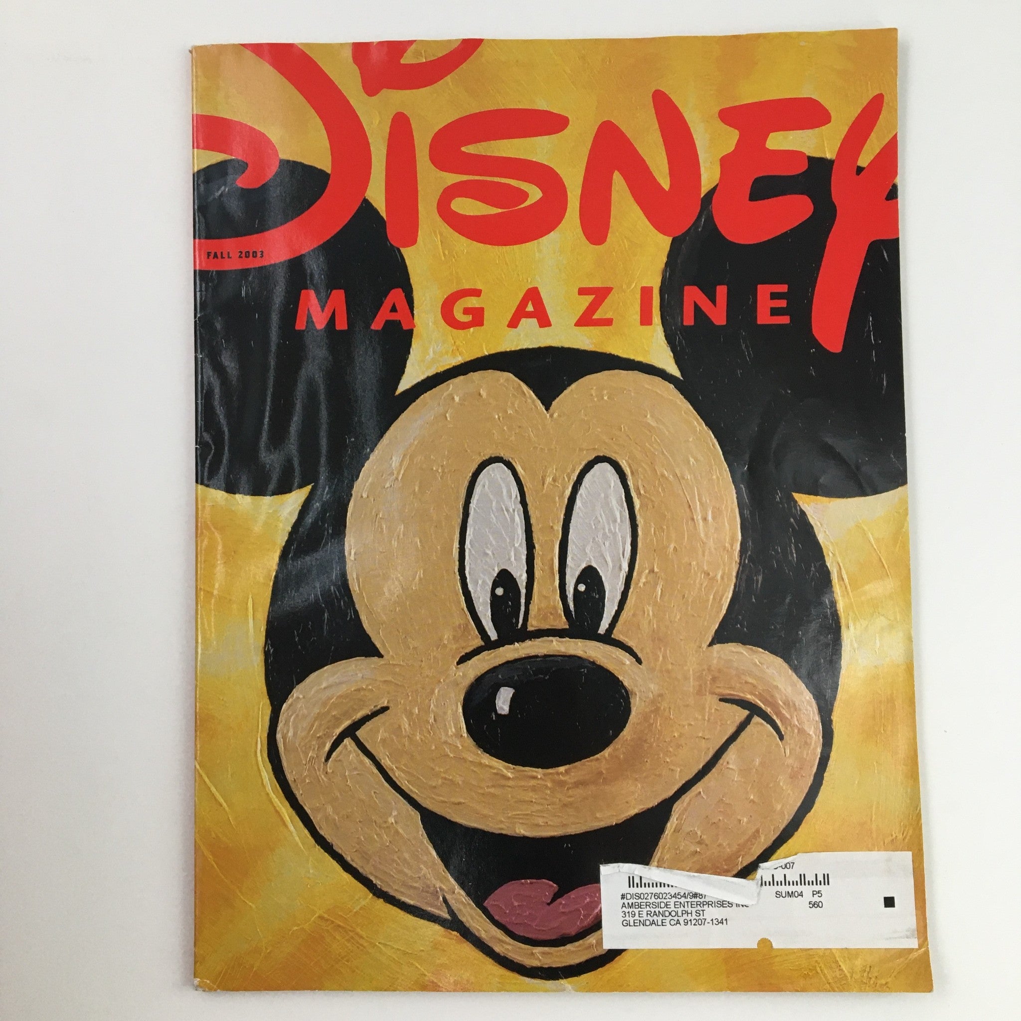 Disney Magazine Fall 2003 Renaissance Mouse & Mickey's Silver-Screen Scrapbook