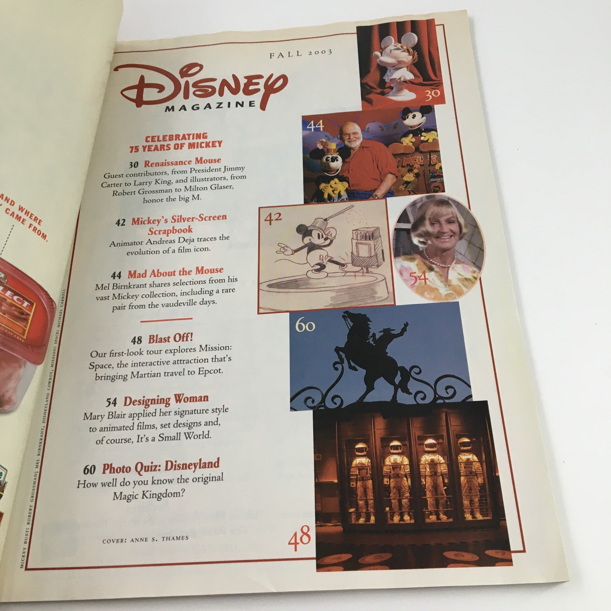 Disney Magazine Fall 2003 Renaissance Mouse & Mickey's Silver-Screen Scrapbook