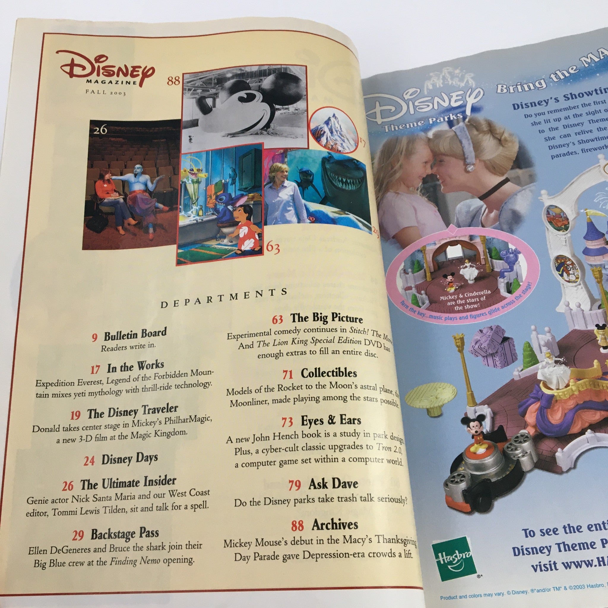 Disney Magazine Fall 2003 Renaissance Mouse & Mickey's Silver-Screen Scrapbook