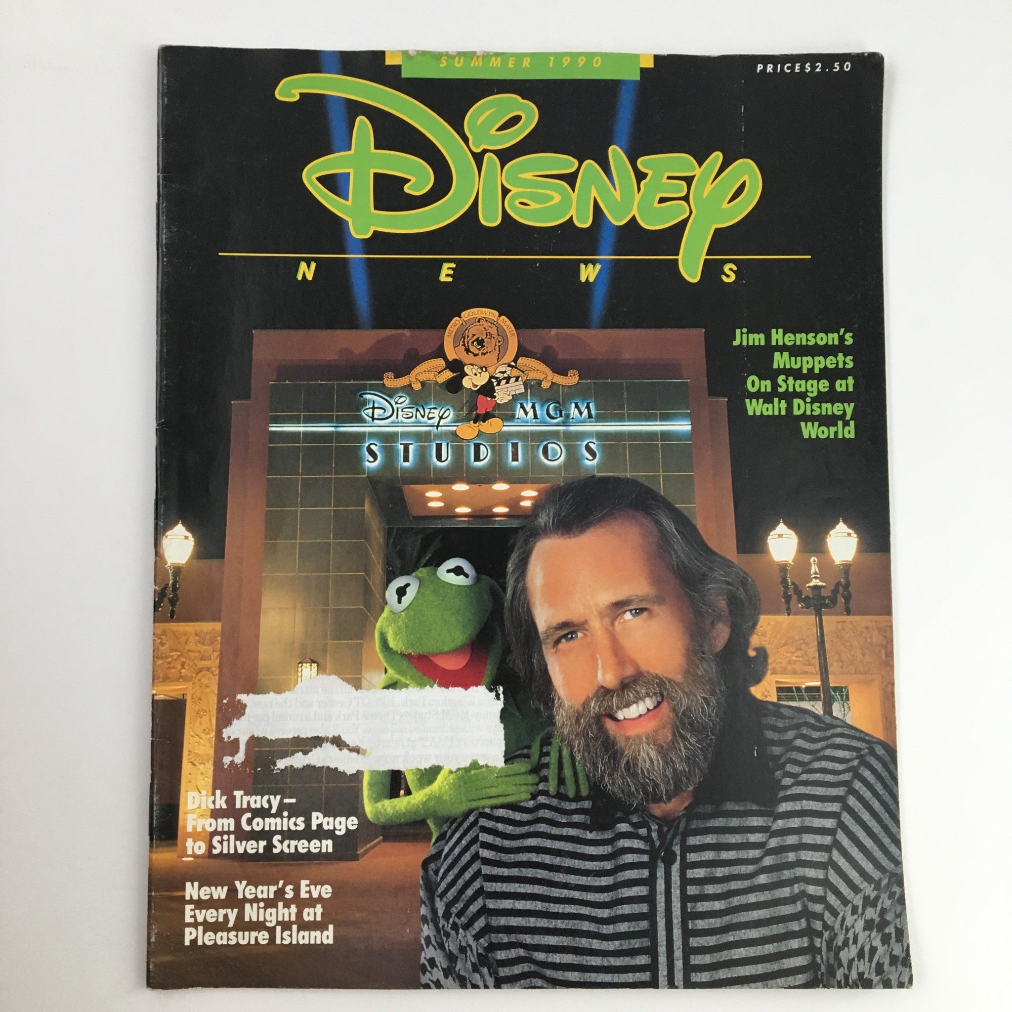 Disney News Magazine Summer 1990 Jim Henson and Friend Kermit the Frog