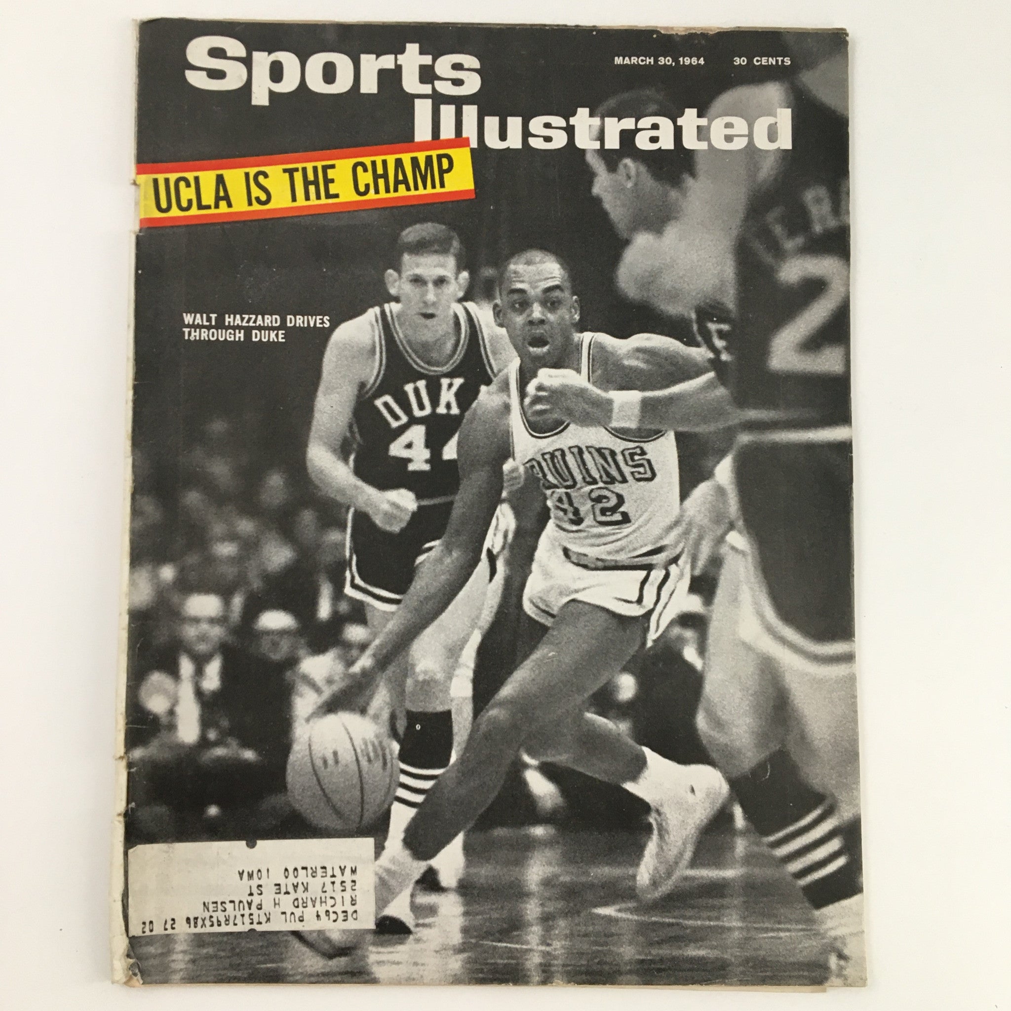 Sports Illustrated Magazine March 30 1964 Walt Hazzard Drives Through Duke