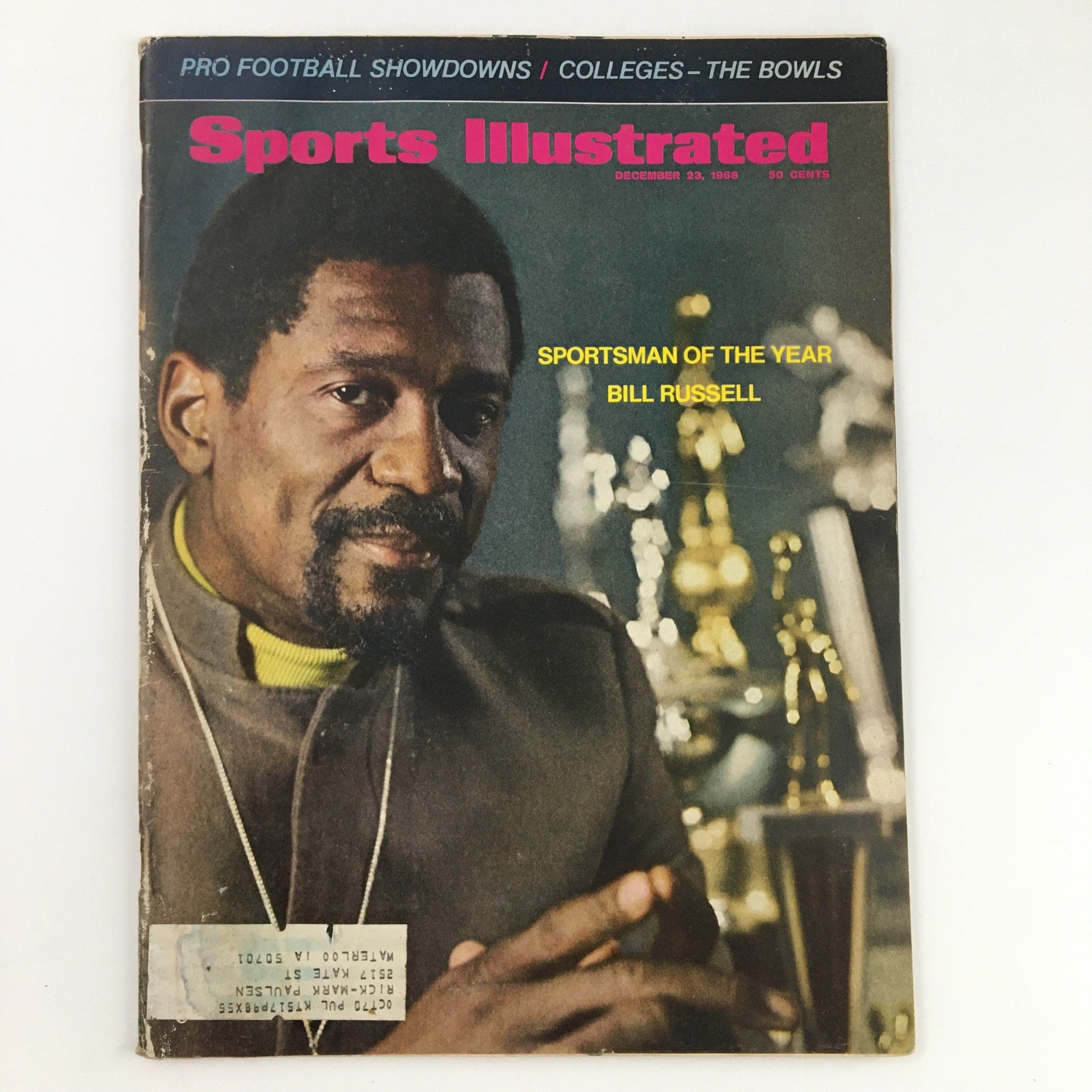 Sports Illustrated Magazine December 23 1968 Bill Russell Sportsman of the Year