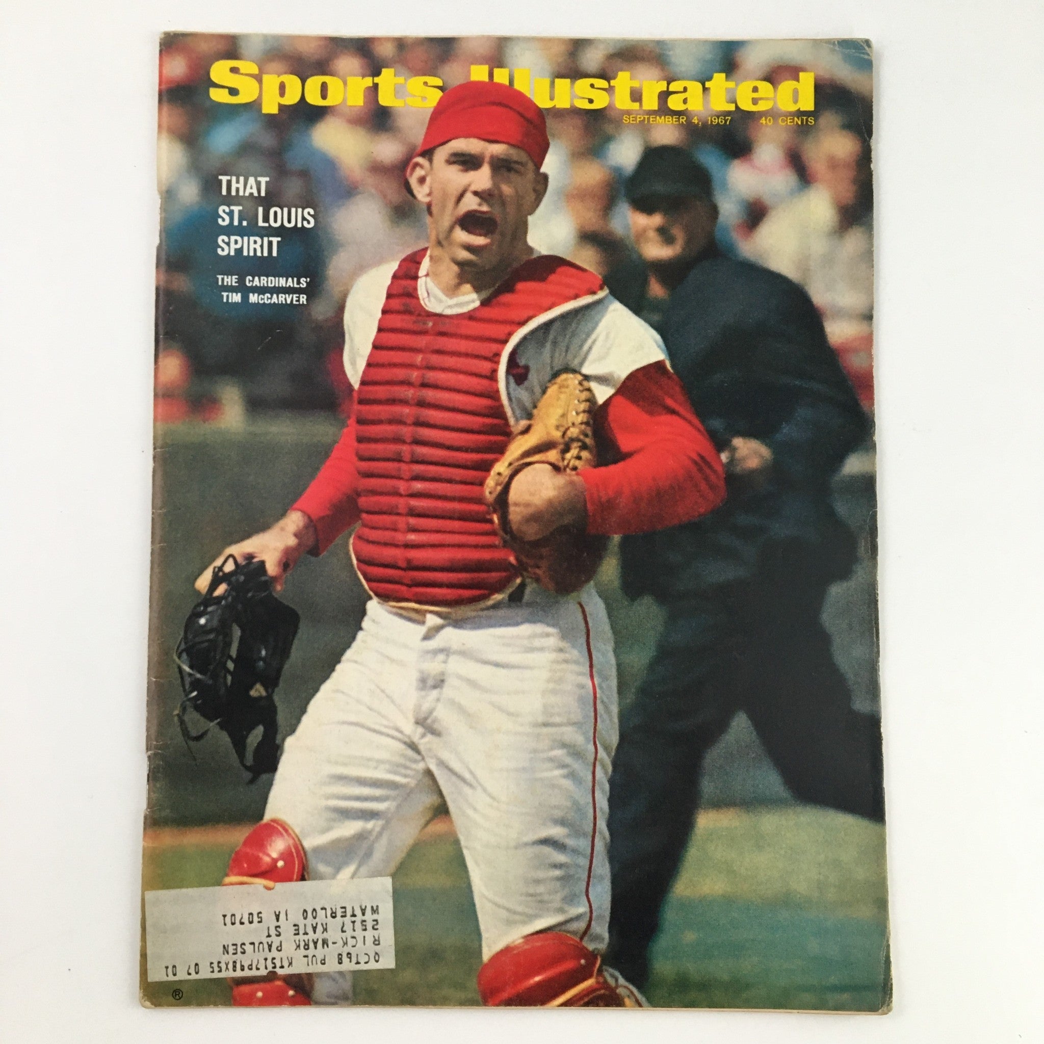 Sports Illustrated Magazine September 4 1967 The Cardinals' Tim McCarver