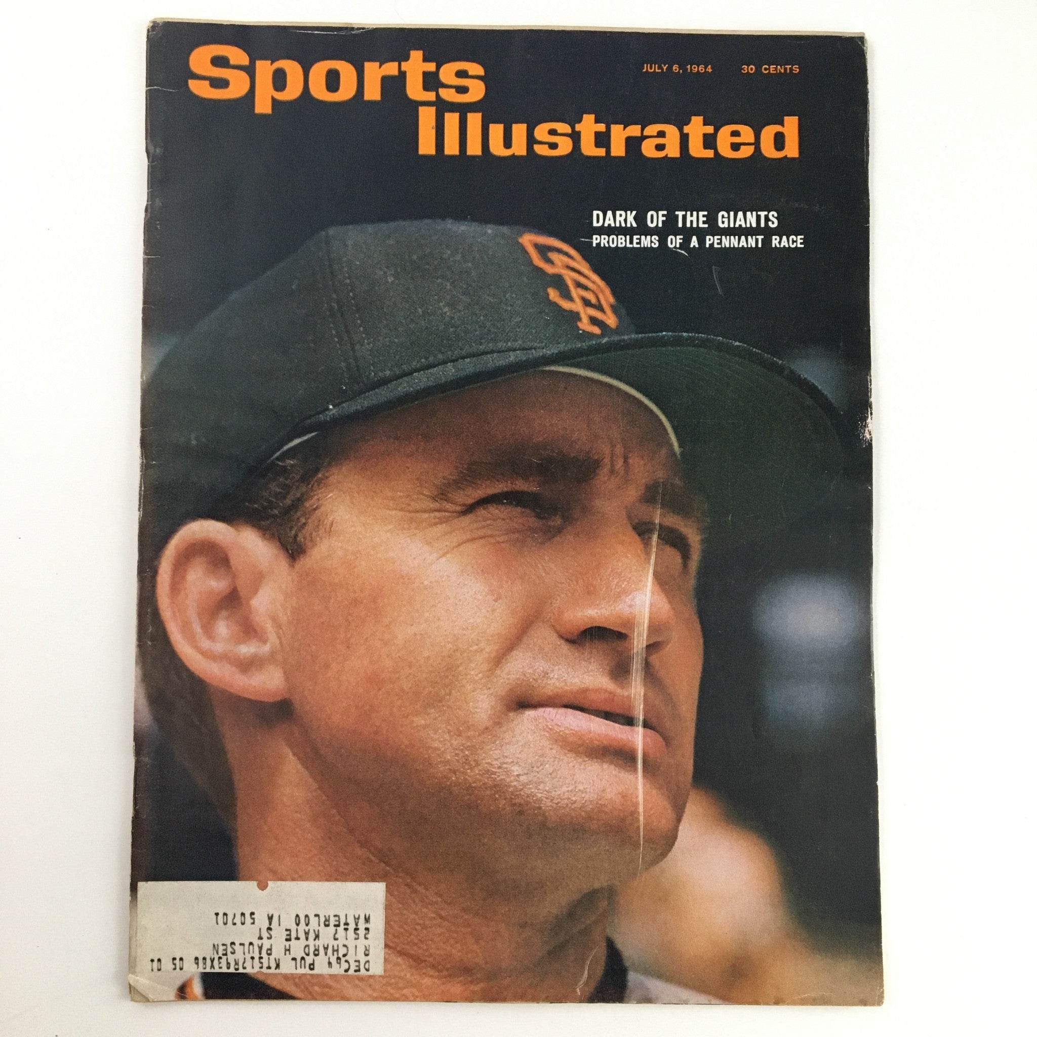 Sports Illustrated Magazine July 6 1964 MLB Manager Alvin Dark of the Giants