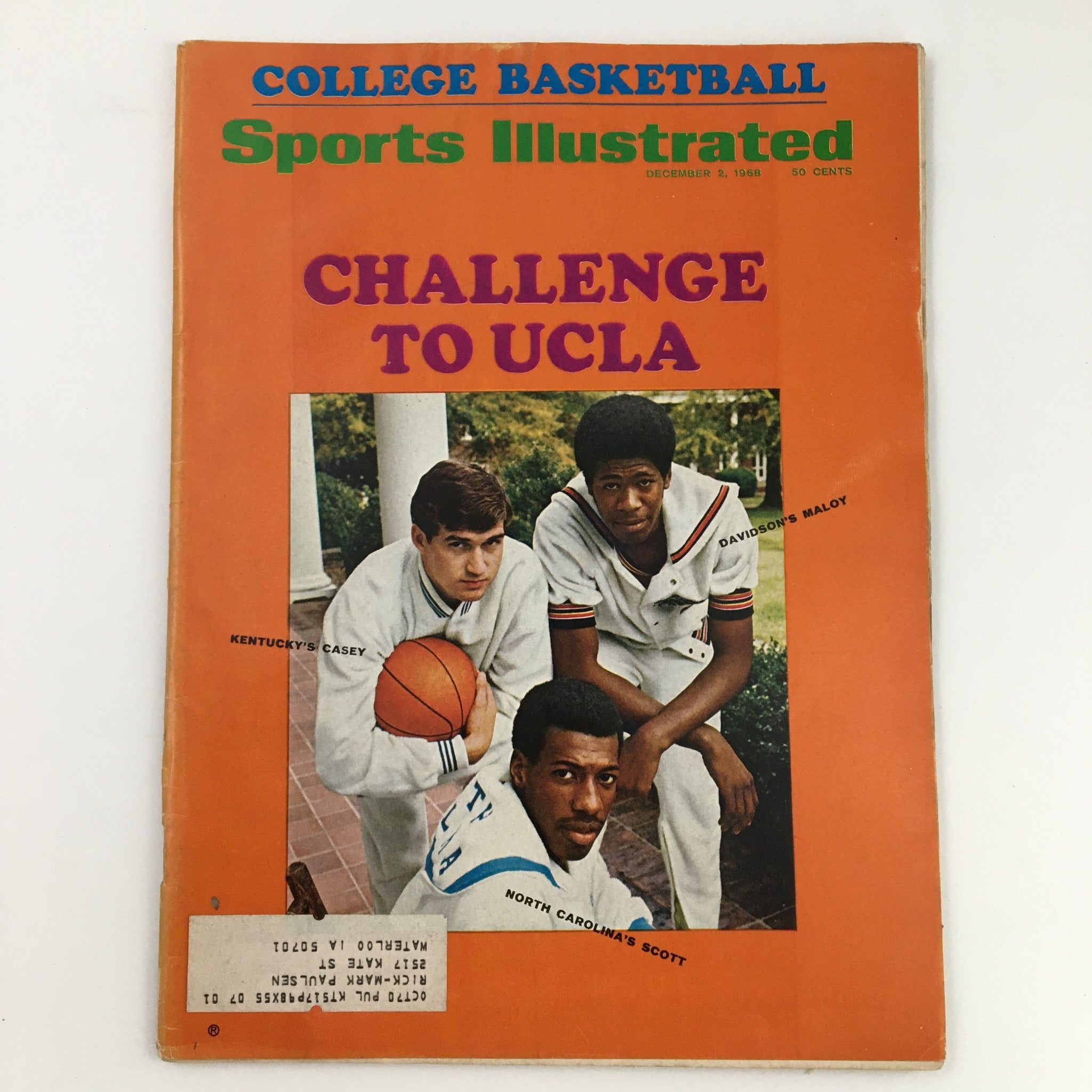 Sports Illustrated Magazine December 2 1968 College Basketball Challenge to UCLA