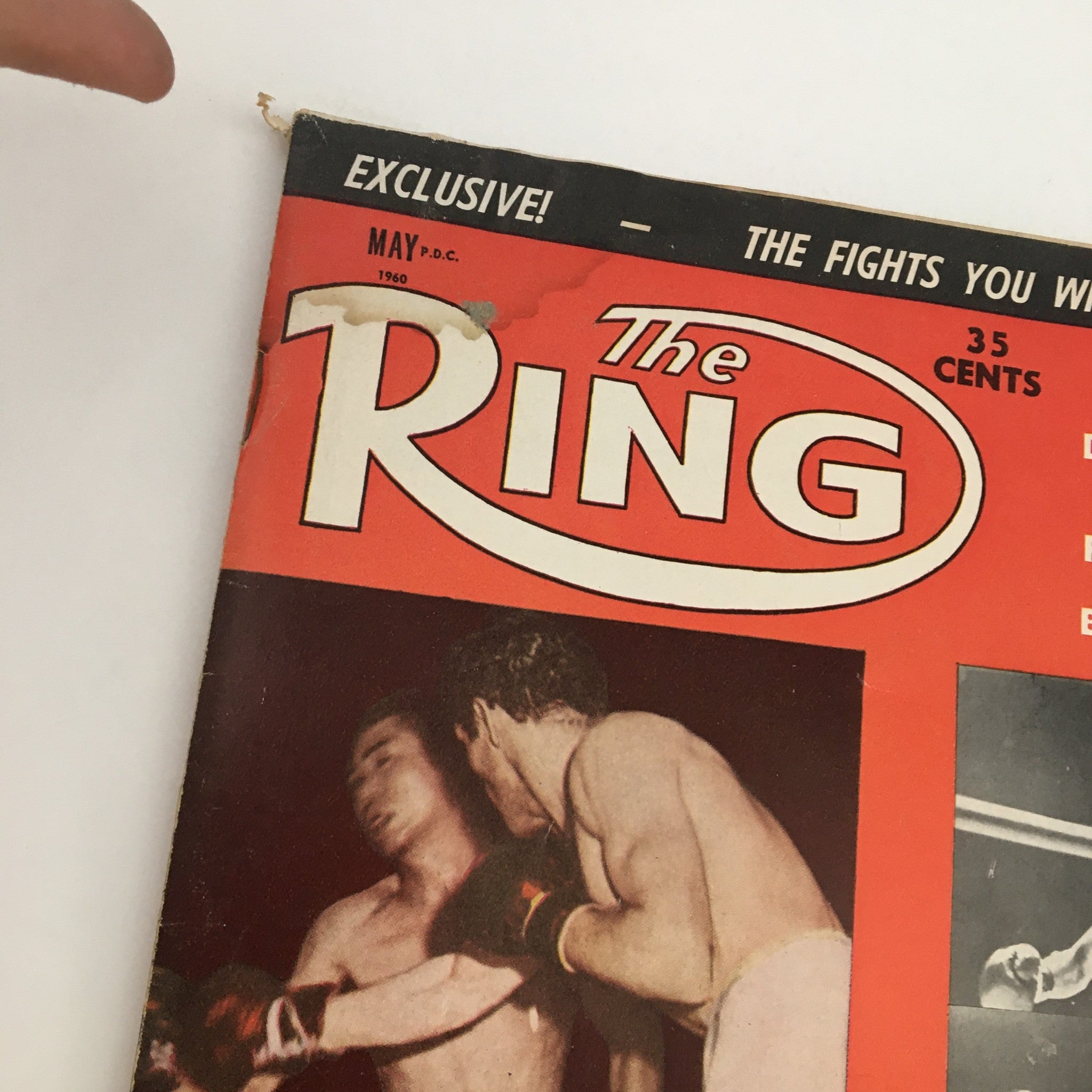 The Ring Boxing Magazine May 1960 Pascual Pérez & Joe Becerra, No Label