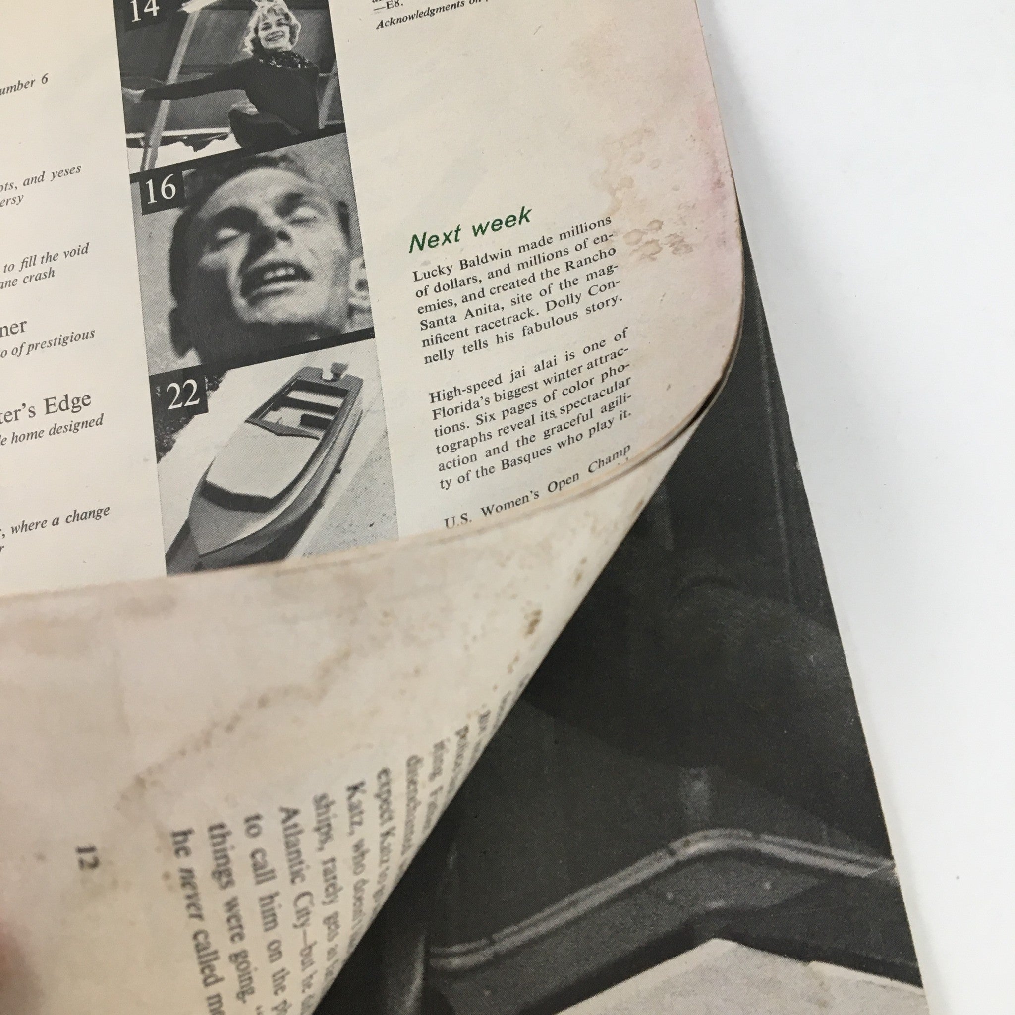 Page from Sports Illustrated Magazine February 12 1962 showing the upcoming week preview, illustrating notable sports events and features planned for the next issue.
