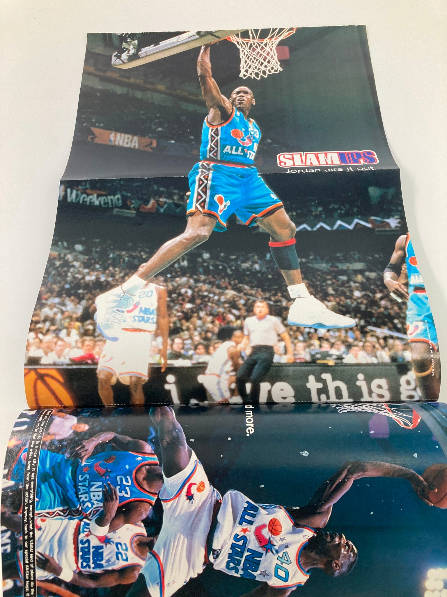 Slam Magazine July 1996 Chicago Bulls Michael Jordan w Poster No Label